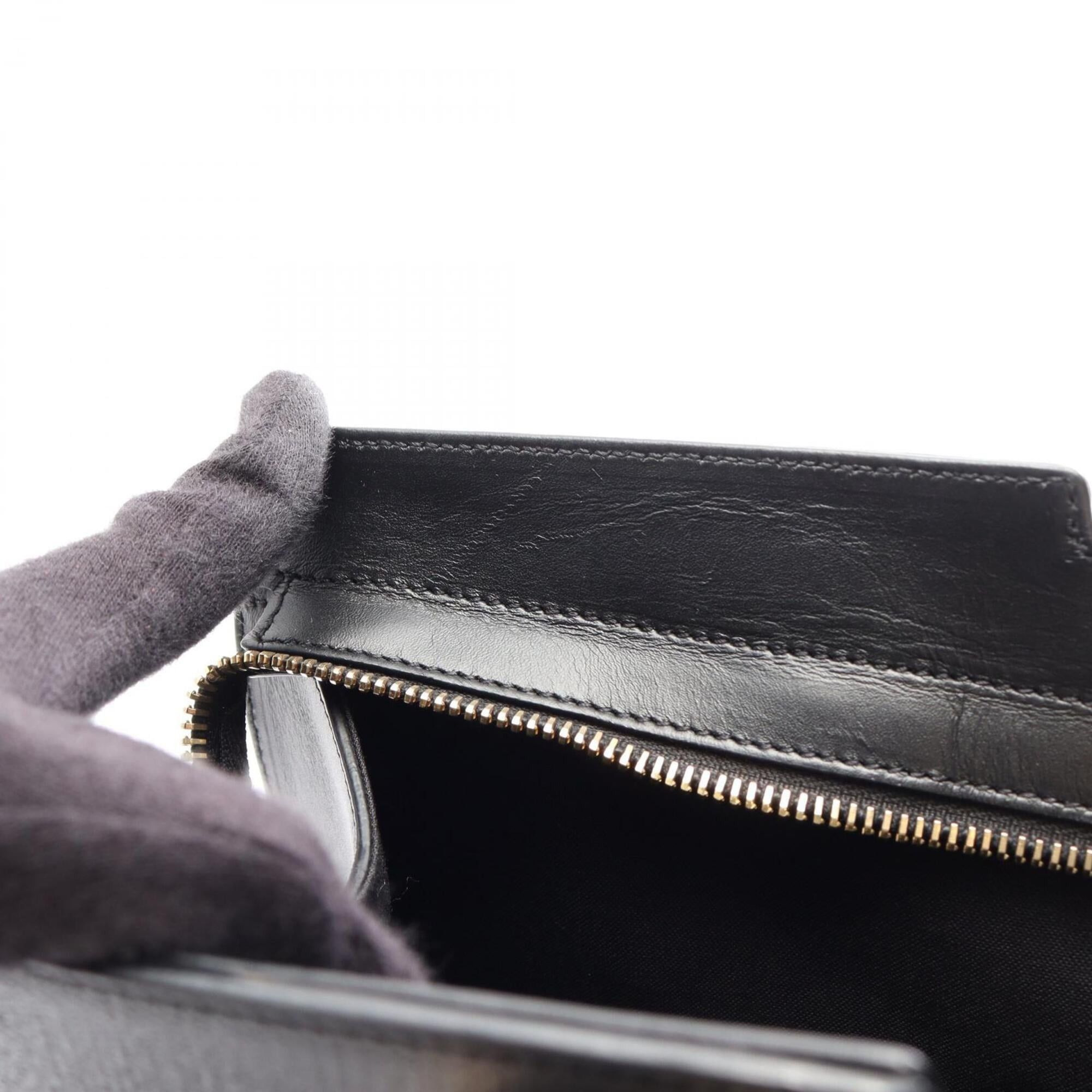 Yves Saint Laurent Yves Saint Laurent Cabas Chic Handbag, Leather, Women's, Black, 400660 Size ONE SIZE - 5 Thumbnail