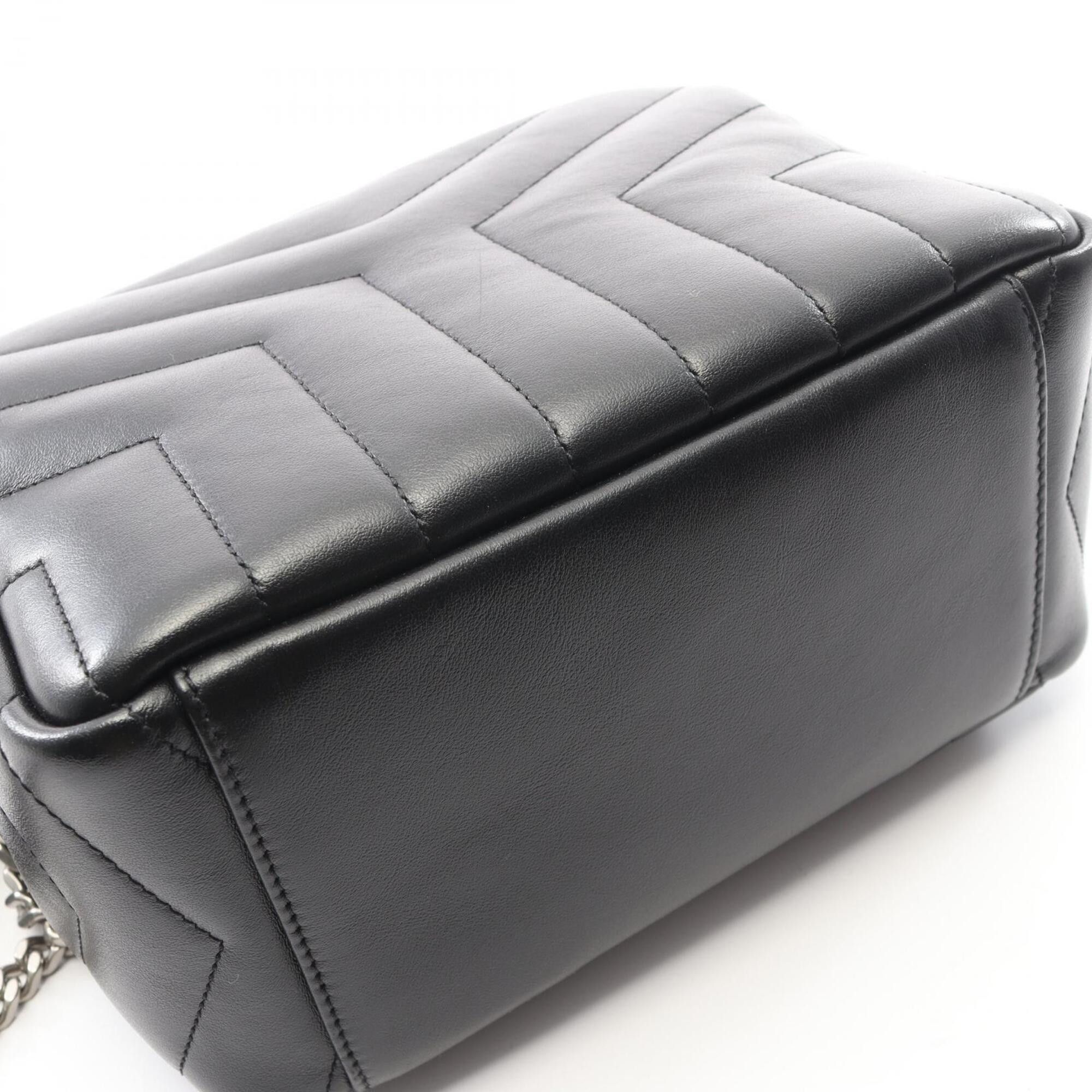 Yves Saint Laurent Yves Saint Laurent Saint Laurent Paris Loulou Shoulder Bag/Handbag, Leather, Women's, Black, 574102 Size ONE SIZE - 6 Thumbnail