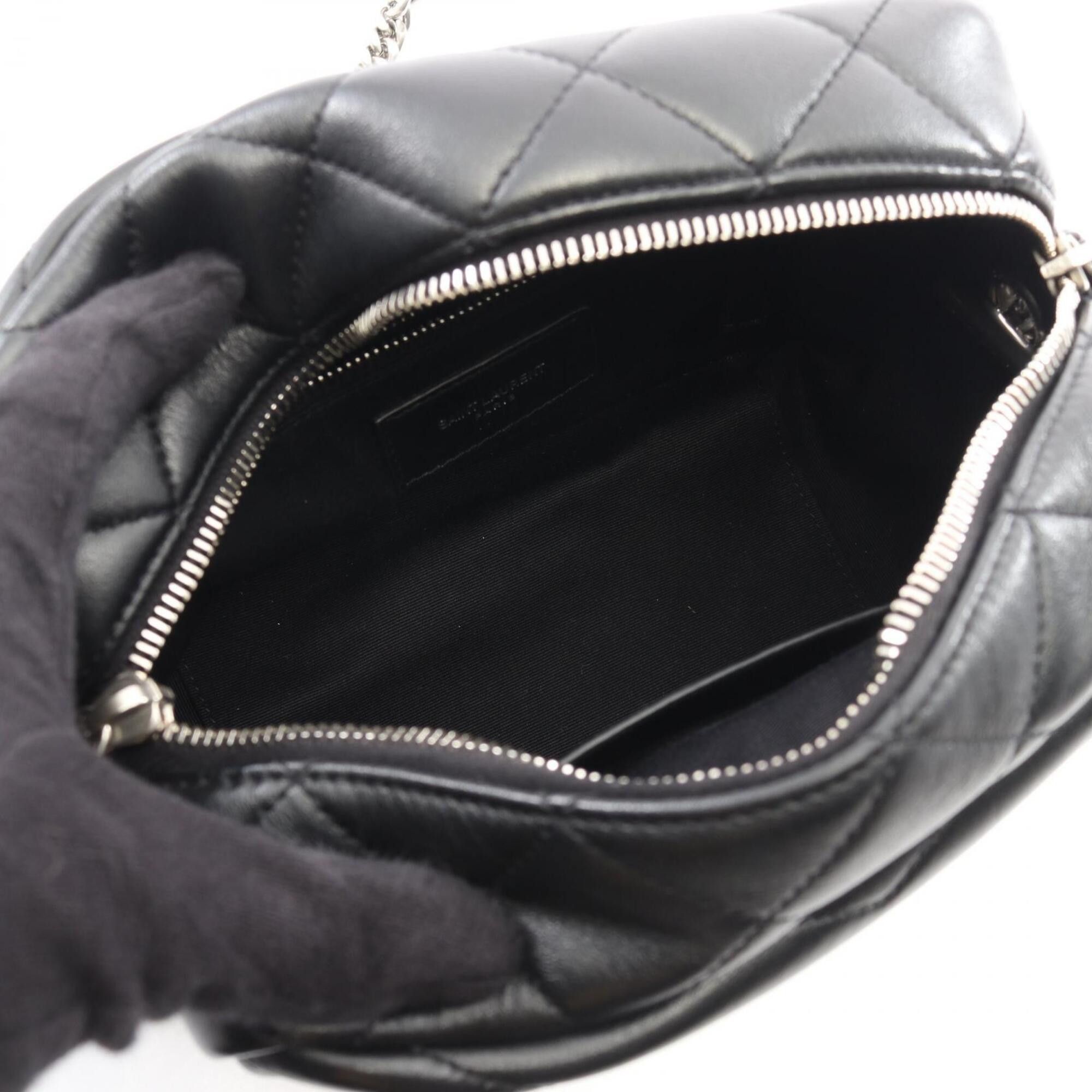 Yves Saint Laurent Yves Saint Laurent Saint Laurent Paris Loulou Shoulder Bag/Handbag, Leather, Women's, Black, 574102 Size ONE SIZE - 3 Thumbnail