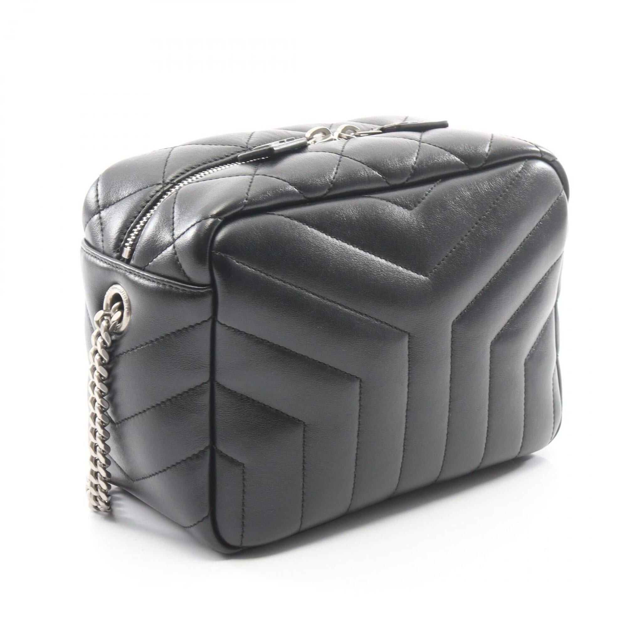 Yves Saint Laurent Yves Saint Laurent Saint Laurent Paris Loulou Shoulder Bag/Handbag, Leather, Women's, Black, 574102 Size ONE SIZE - 2 Thumbnail