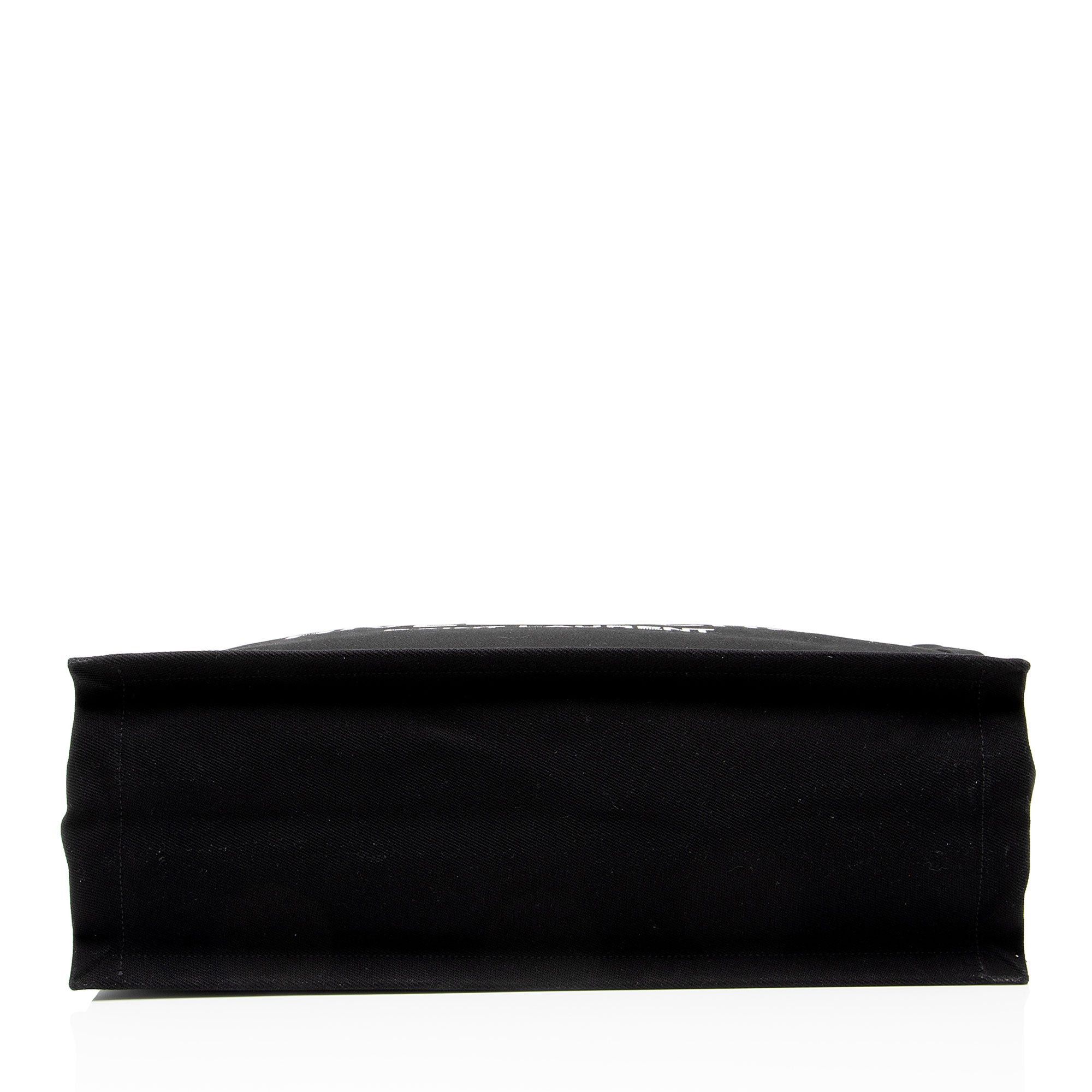 Saint Laurent Paris Saint Laurent Canvas Calfskin Rive Gauche Large Tote Size ONE SIZE - 4 Thumbnail