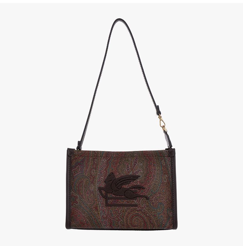 Etro Arnica Women's Shoulder Bag Paisley Jacquard Size ONE SIZE - 7 Thumbnail