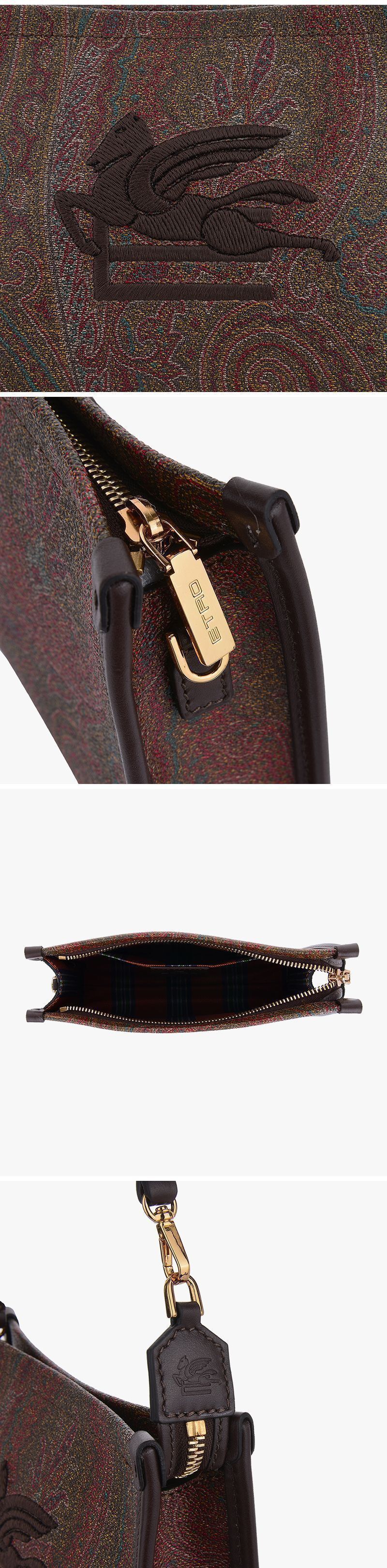 Etro Arnica Women's Shoulder Bag Paisley Jacquard Size ONE SIZE - 9 Thumbnail