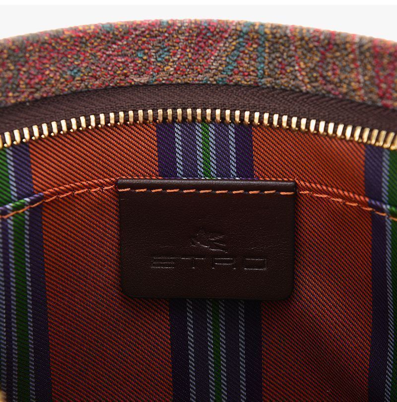Etro Arnica Women's Shoulder Bag Paisley Jacquard Size ONE SIZE - 8 Thumbnail