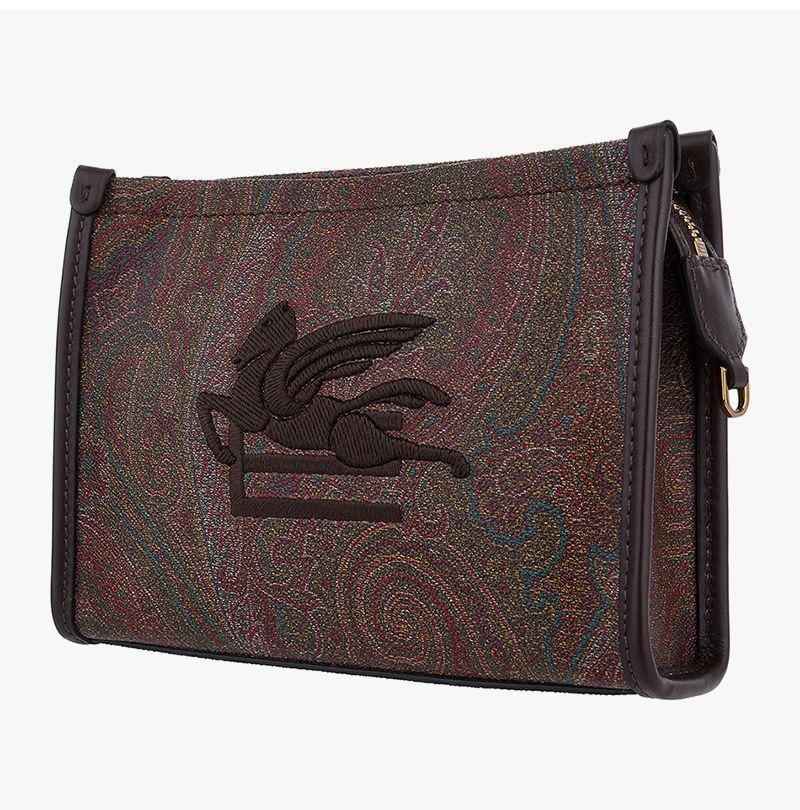 Etro Arnica Women's Shoulder Bag Paisley Jacquard Size ONE SIZE - 5 Thumbnail