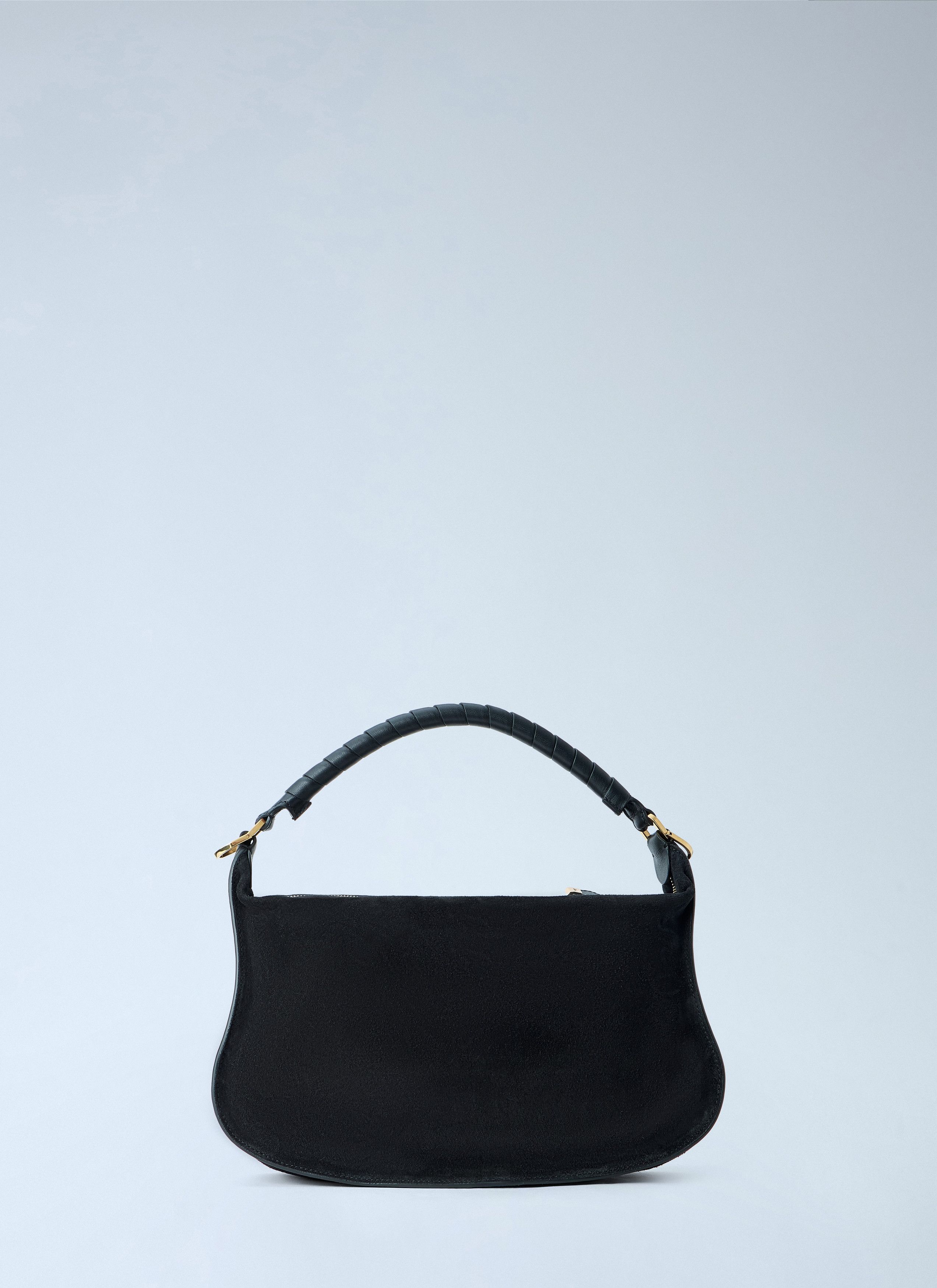 Chloe Chloé Marcie Medium Studded Suede Shoulder Bag Size ONE SIZE - 3 Thumbnail