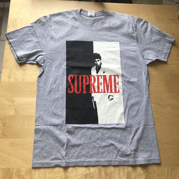 Supreme scarface shop tee grey