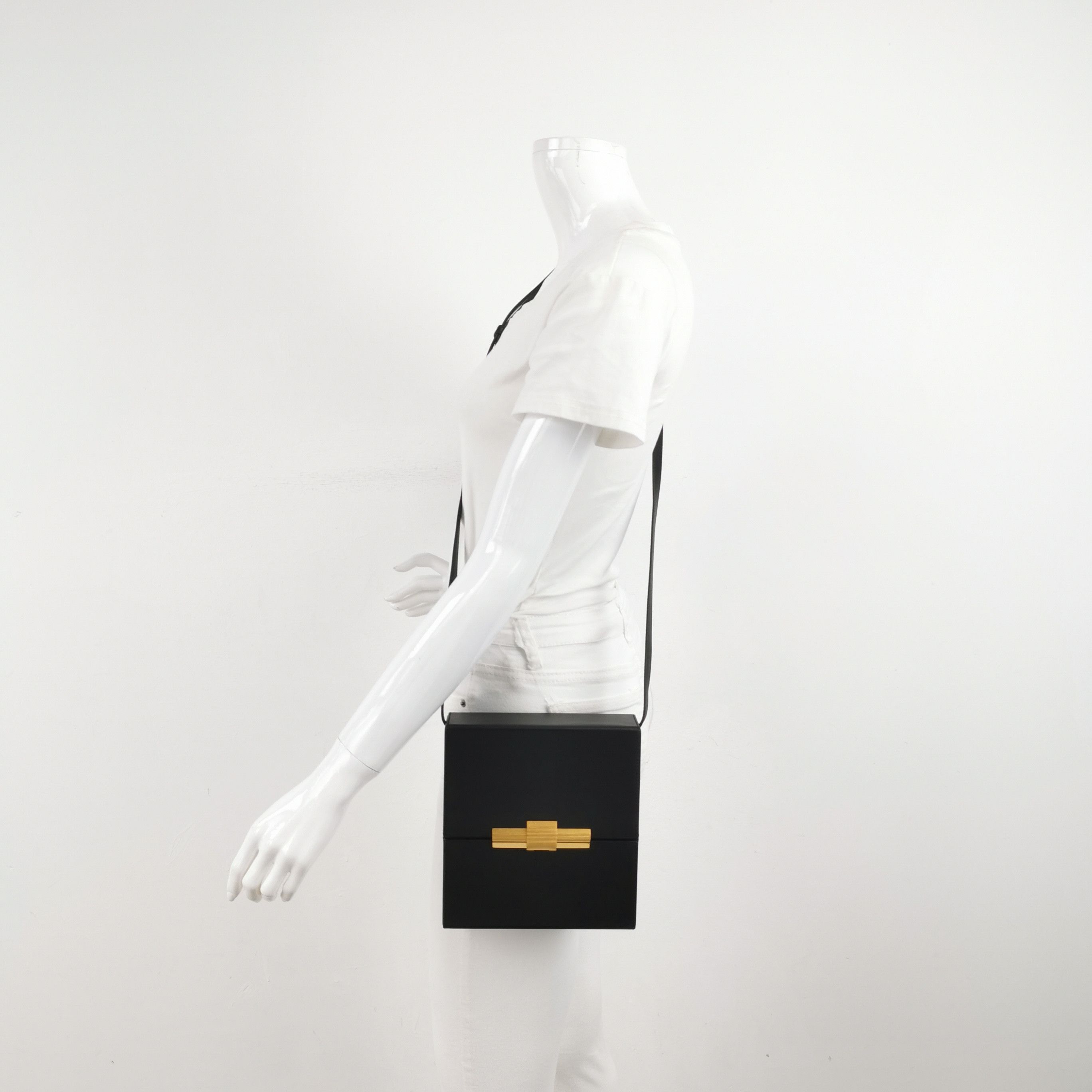 Bottega Veneta Bottega Veneta Black Leather Daisey Box Bag Size ONE SIZE - 2 Thumbnail