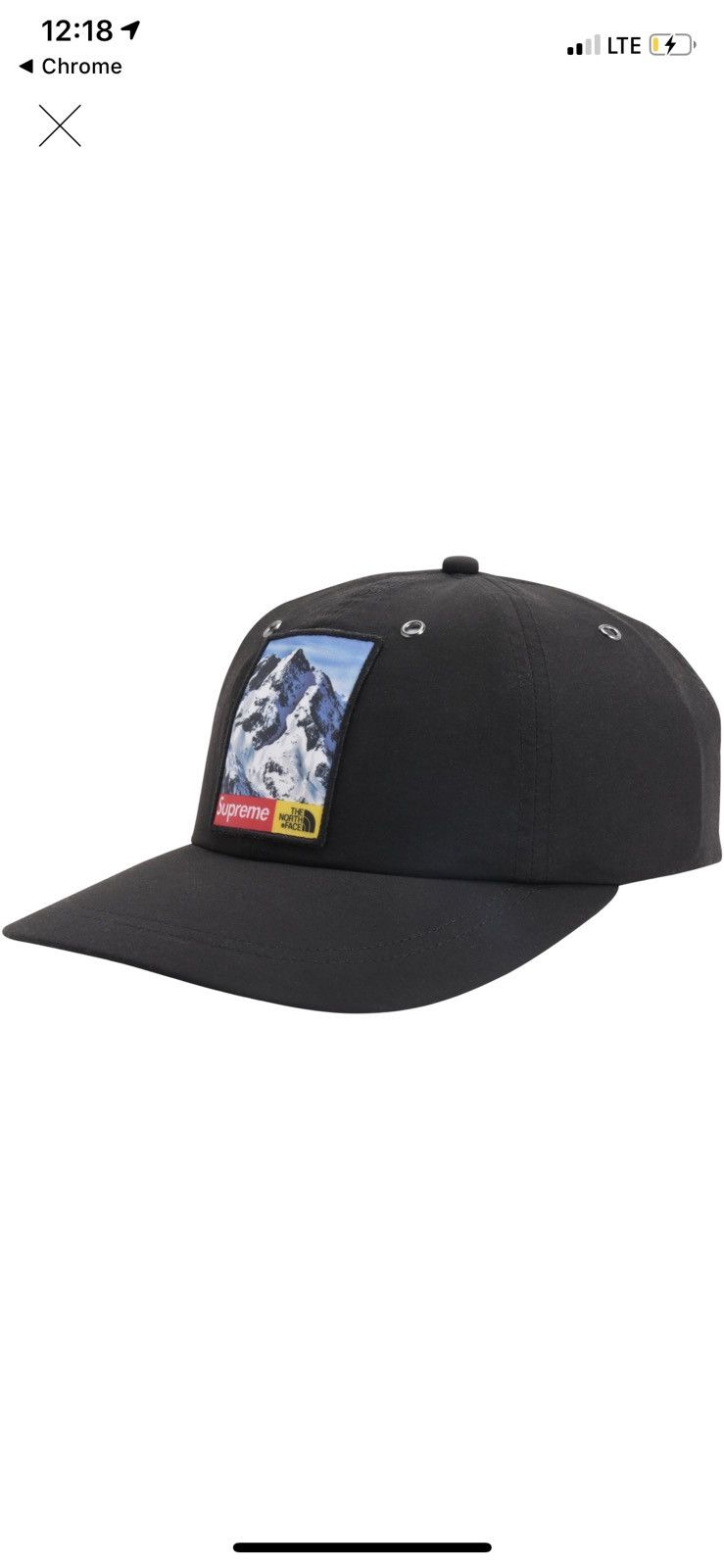 Supreme Supreme x TNF Mountain 6Panel Hat Black Grailed