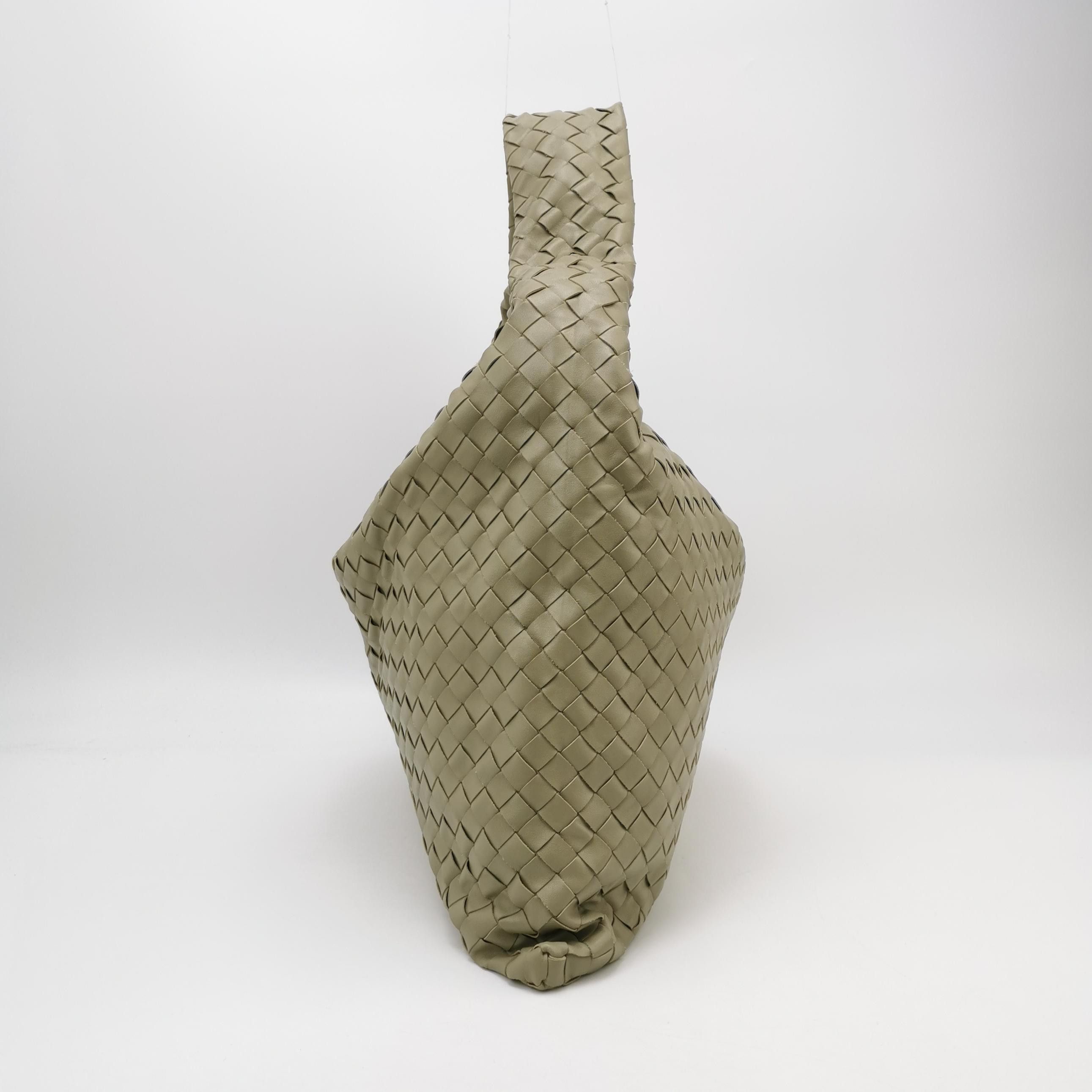 Bottega Veneta Bottega Veneta Hop Intrecciato Leather Large Hobo Bag Size ONE SIZE - 3 Thumbnail