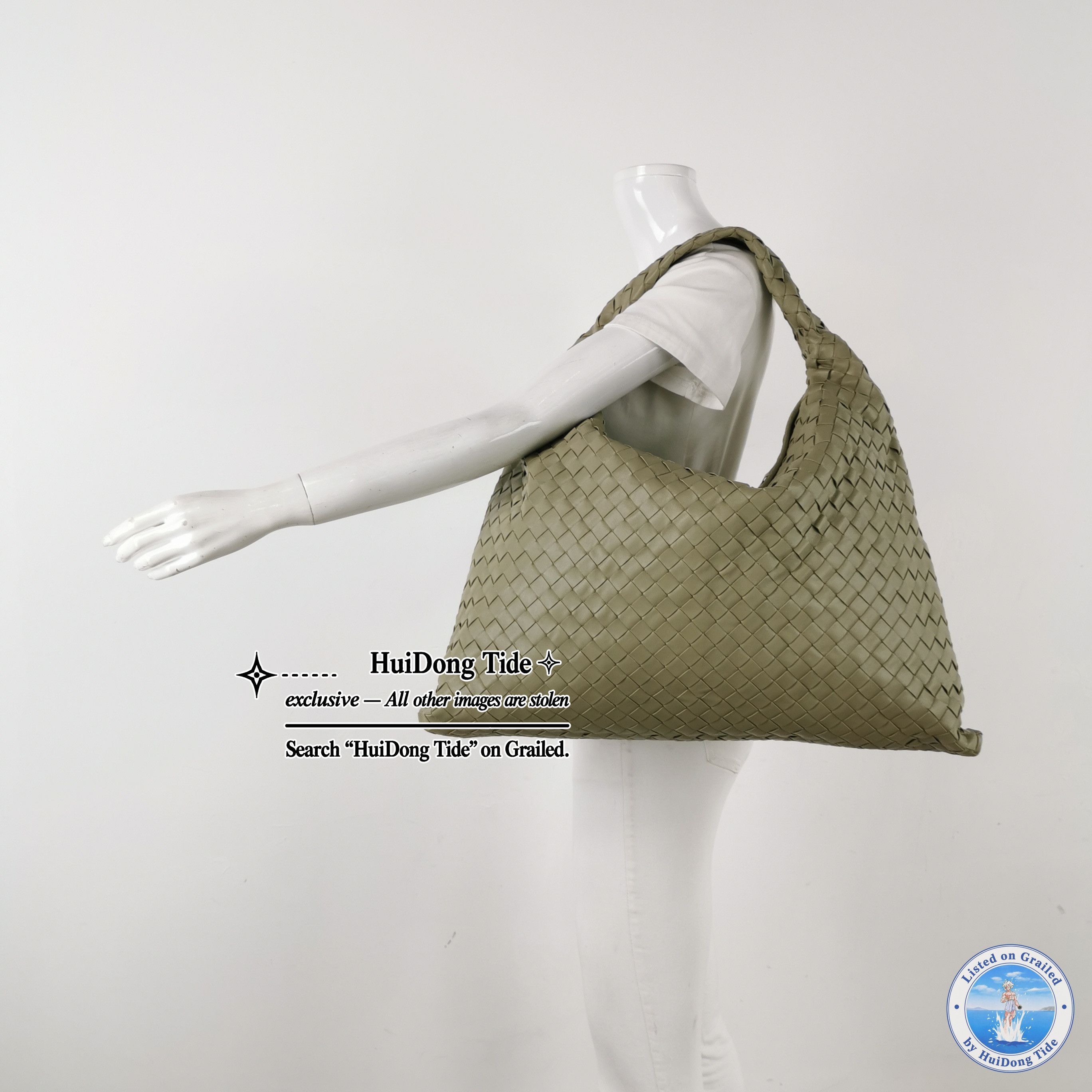 Bottega Veneta Bottega Veneta Hop Intrecciato Leather Large Hobo Bag Size ONE SIZE - 2 Thumbnail