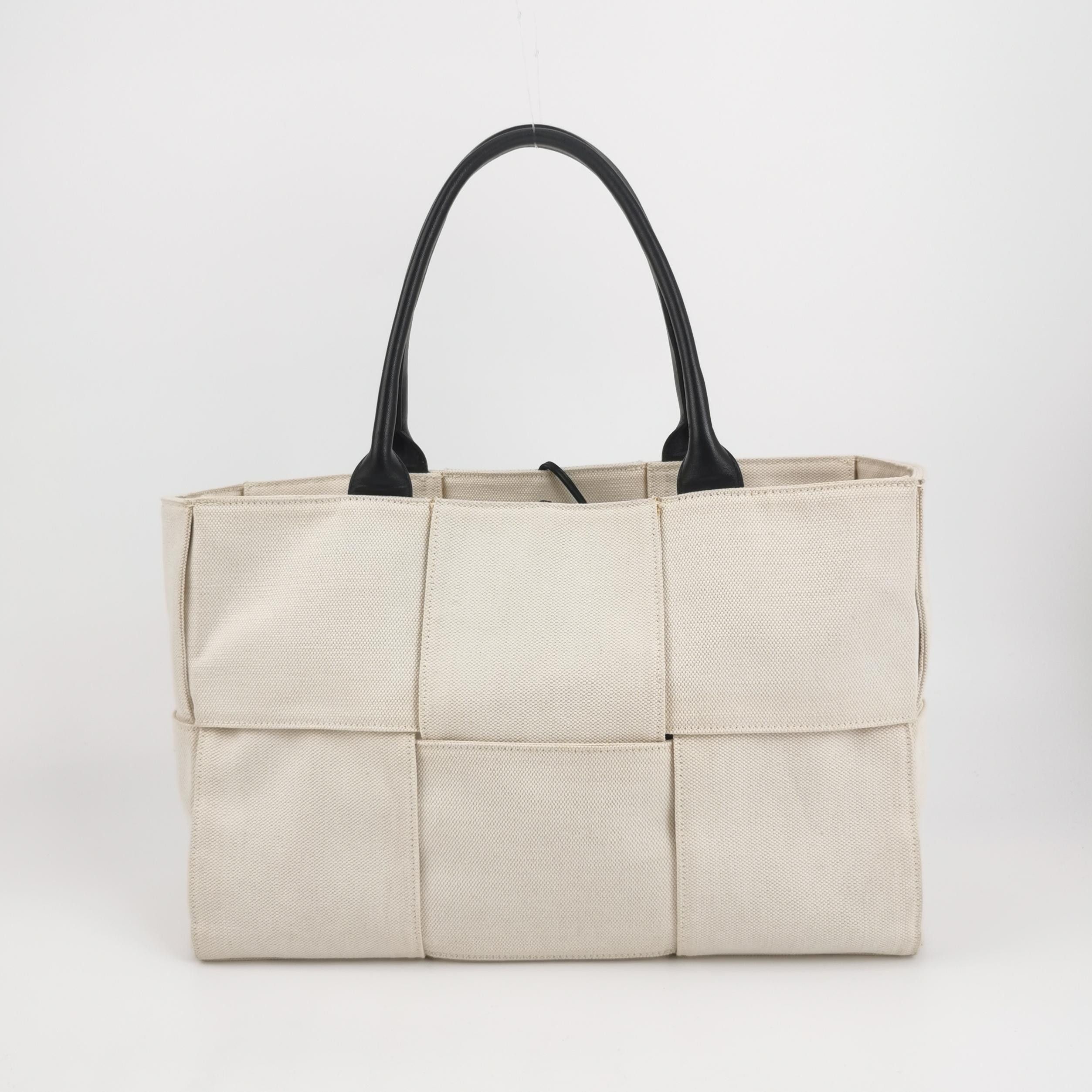 Bottega Veneta Bottega Veneta Arco Canvas Intrecciato Tote Bag Size ONE SIZE - 8 Thumbnail