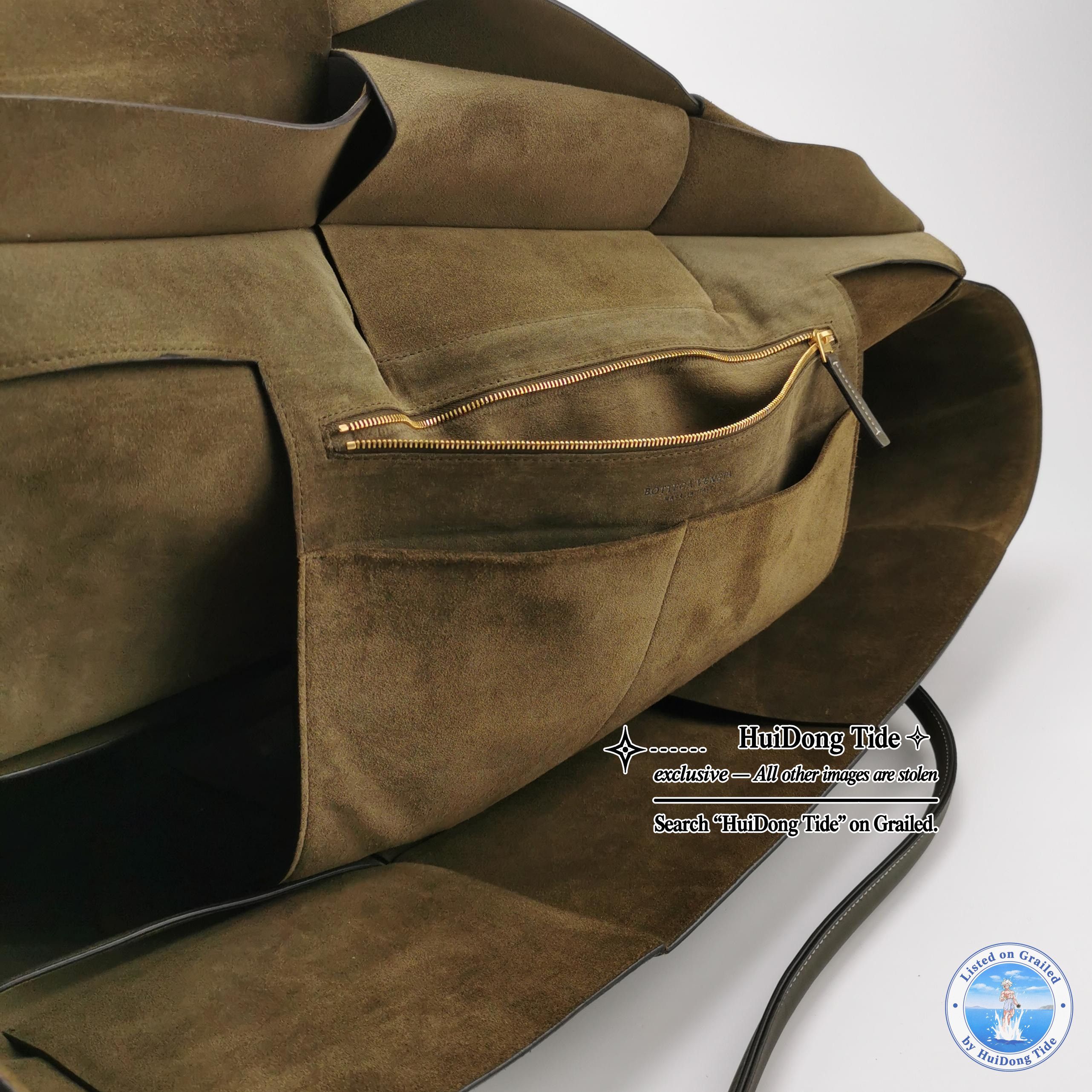 Bottega Veneta Bottega Veneta Arco Intrecciato Suede Leather Tote Bag Size ONE SIZE - 7 Thumbnail