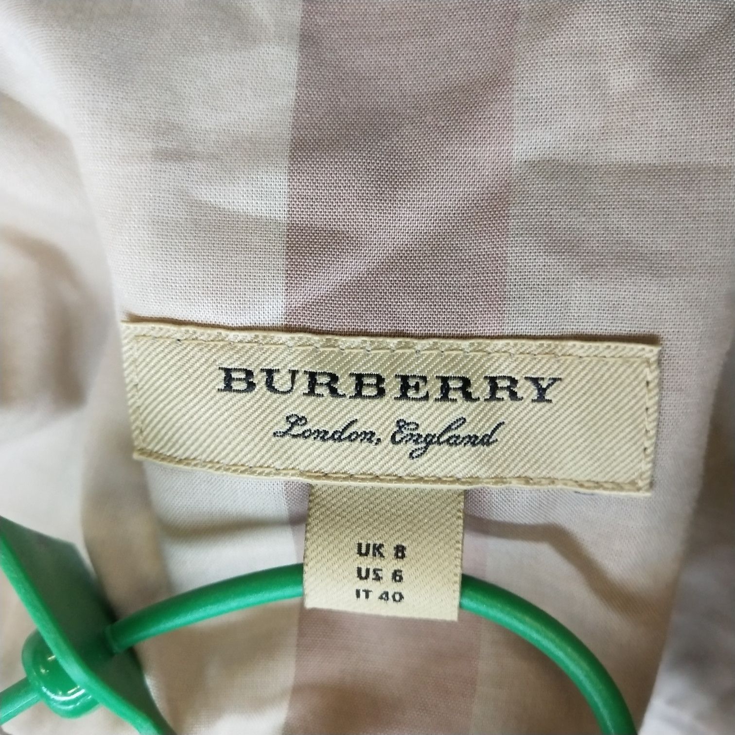 Burberry Burberry Check Cotton Shirt Dress Size US 6 Size M / US 6-8 / IT 42-44 - 7 Thumbnail