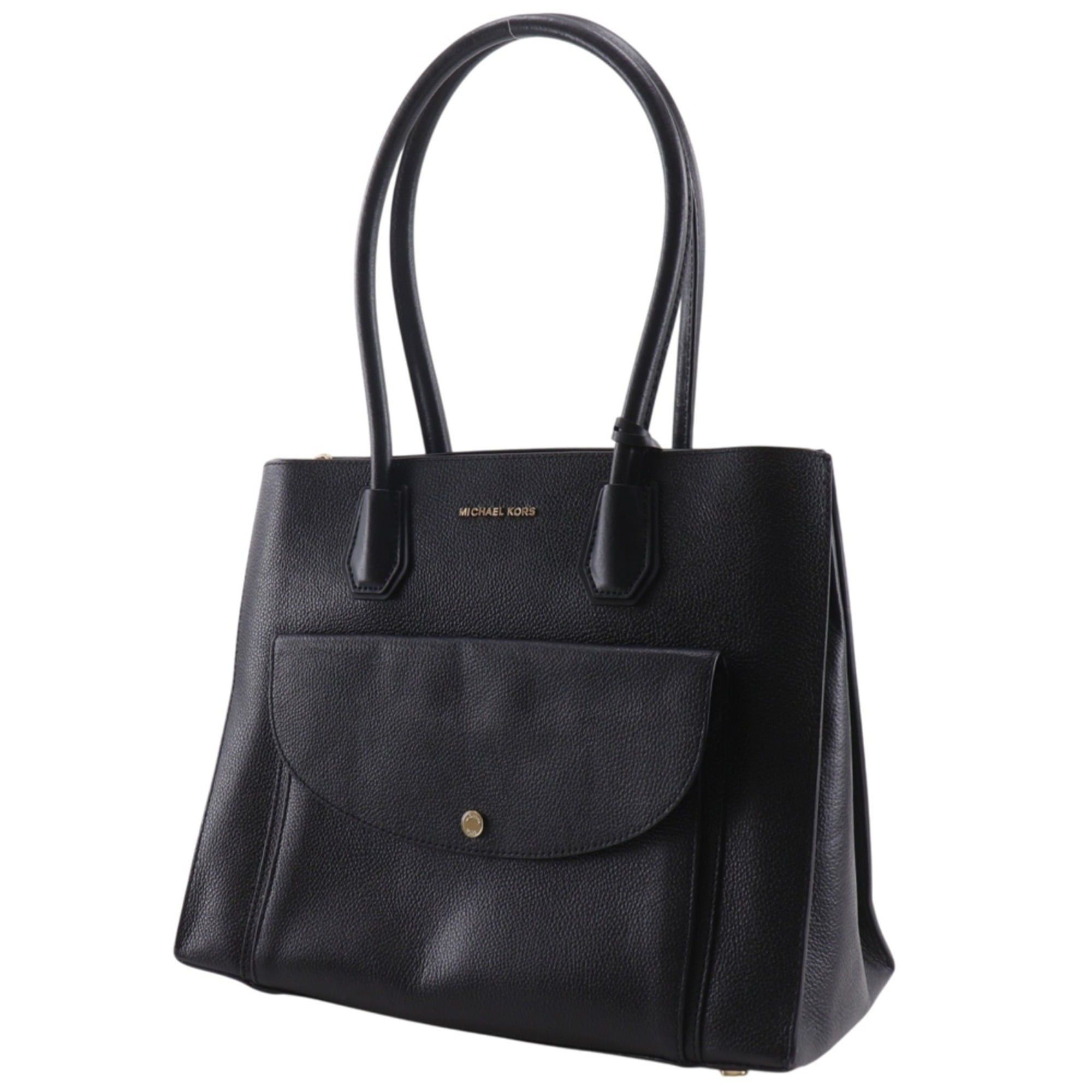 Michael Kors Michael Kors Mercer Extra Large Pocket Tote, Leather, Black, A4 Size, Women's Size ONE SIZE - 2 Thumbnail