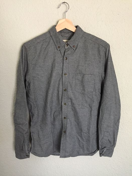 Life After Denim Grey Flannel Shirt | Grailed