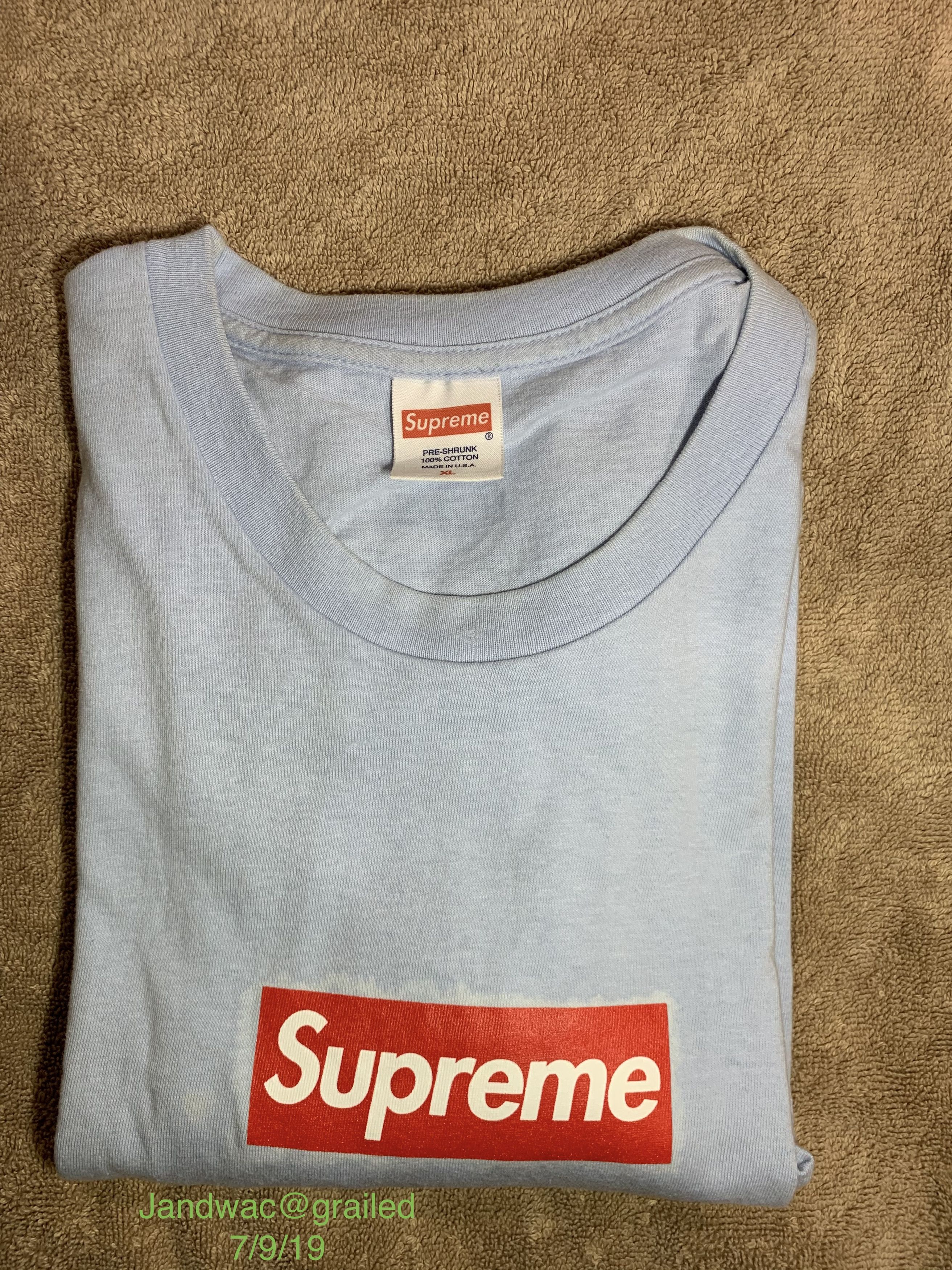 Supreme Light Blue 20th Anniversary Box Logo Grailed