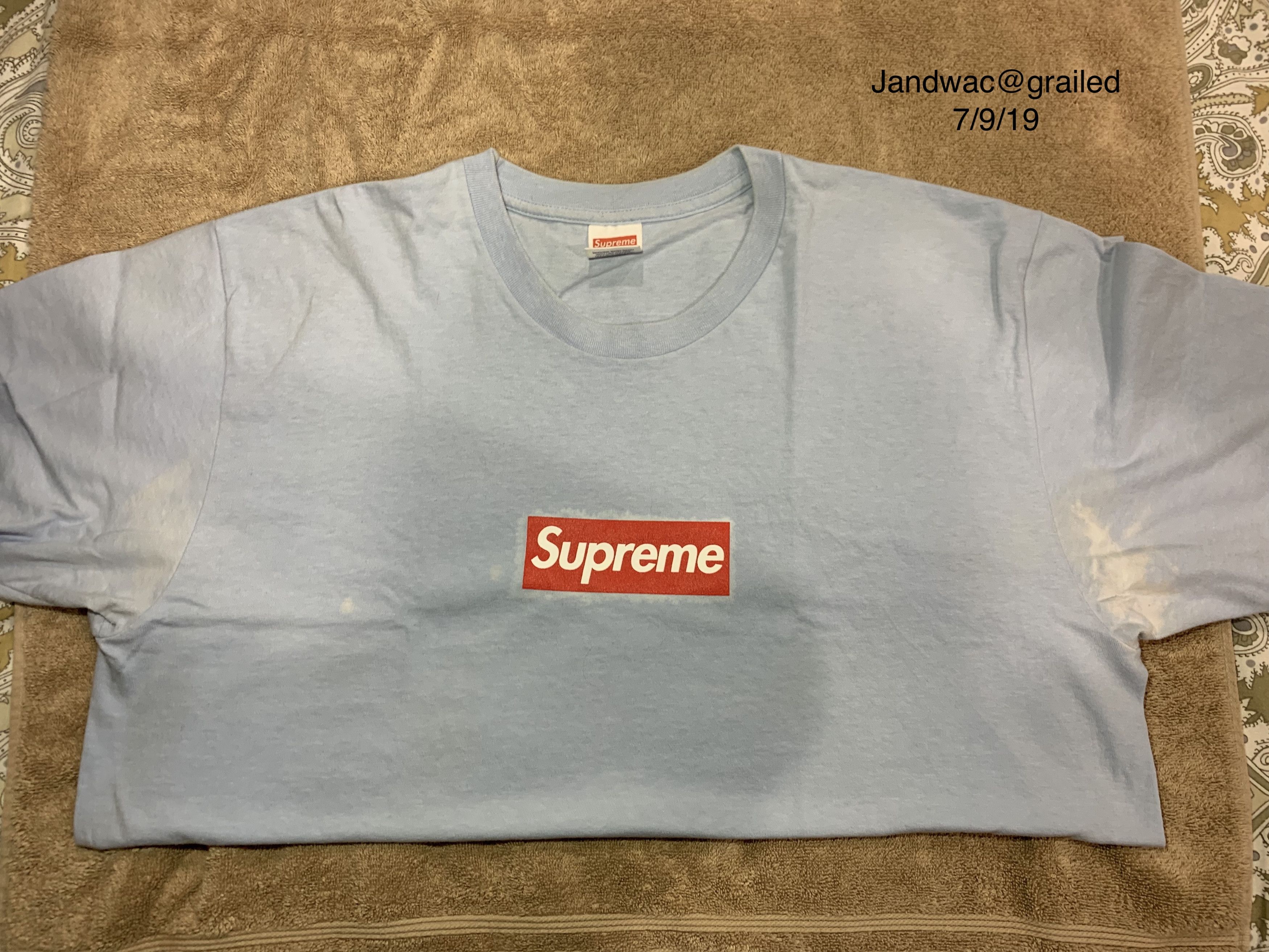 Supreme Light Blue 20th Anniversary Box Logo Grailed