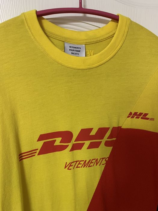 Vetements dhl t shirt hot sale