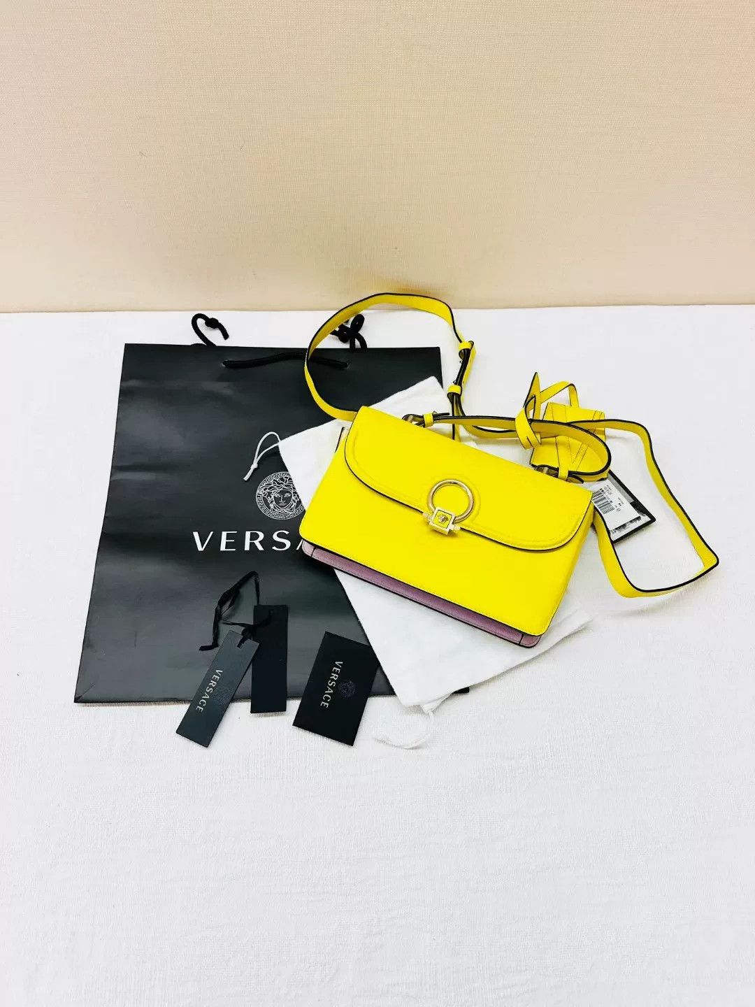 Versace Versace Yellow Medusa Crossbody Bag Size ONE SIZE - 2 Thumbnail