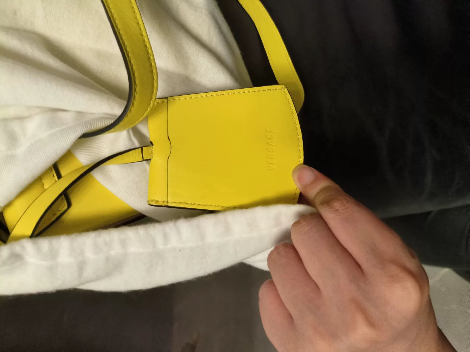 Versace Versace Yellow Medusa Crossbody Bag Size ONE SIZE - 8 Thumbnail