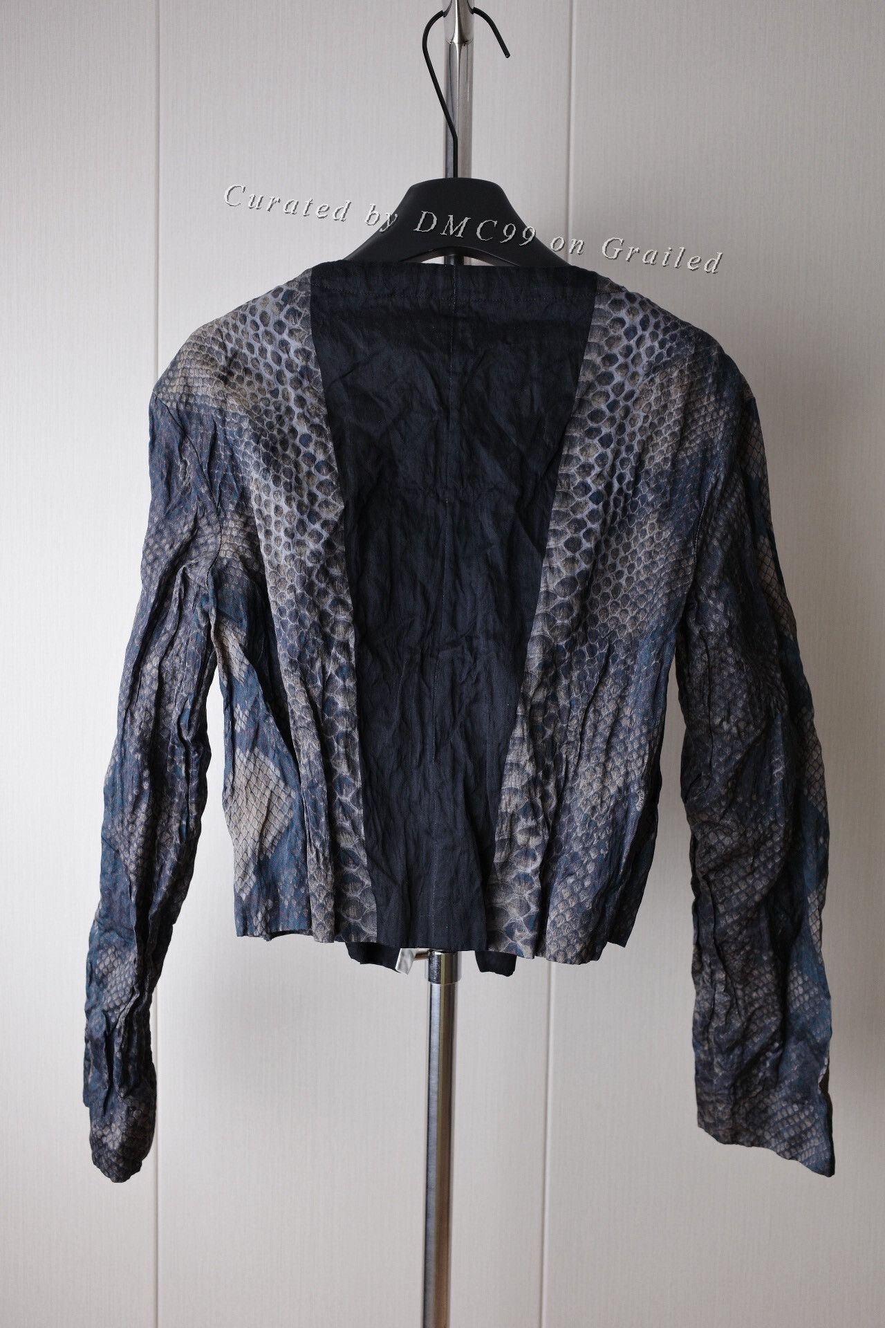 Prada Prada 09SS Snake Print Pleated Top | Grailed