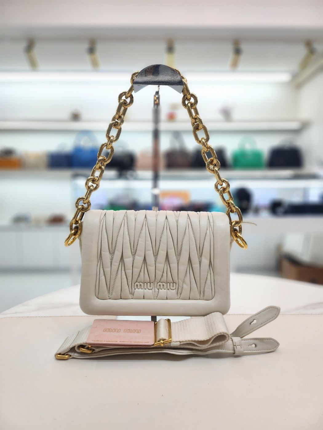 Miu Miu Nappa Leather Shoulder Bag Size ONE SIZE - 2 Thumbnail