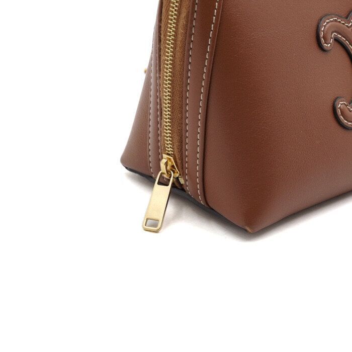Celine Triomphe Quilted Gold Chain Clutch Shoulder Bag and Crossbod Size ONE SIZE - 8 Thumbnail