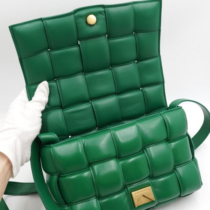 Bottega Veneta Green Intrecciato Padded Cassette Crossbody Bag Size ONE SIZE - 6 Thumbnail