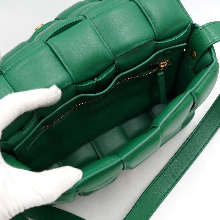 Bottega Veneta Green Intrecciato Padded Cassette Crossbody Bag Size ONE SIZE - 5 Thumbnail