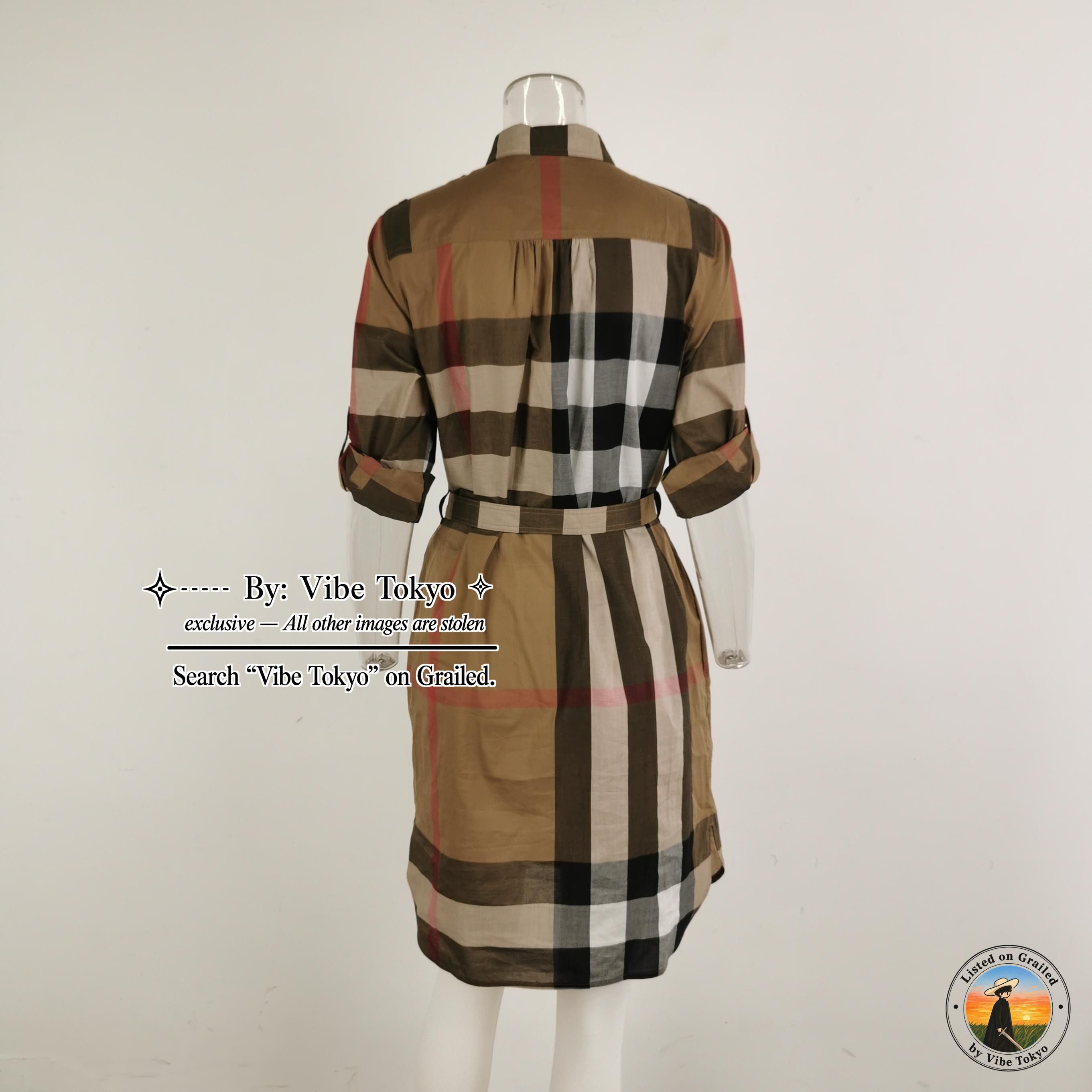 Burberry Burberry Check Cotton Shirt Dress Size IT 40 Size S / US 4 / IT 40 - 3 Thumbnail