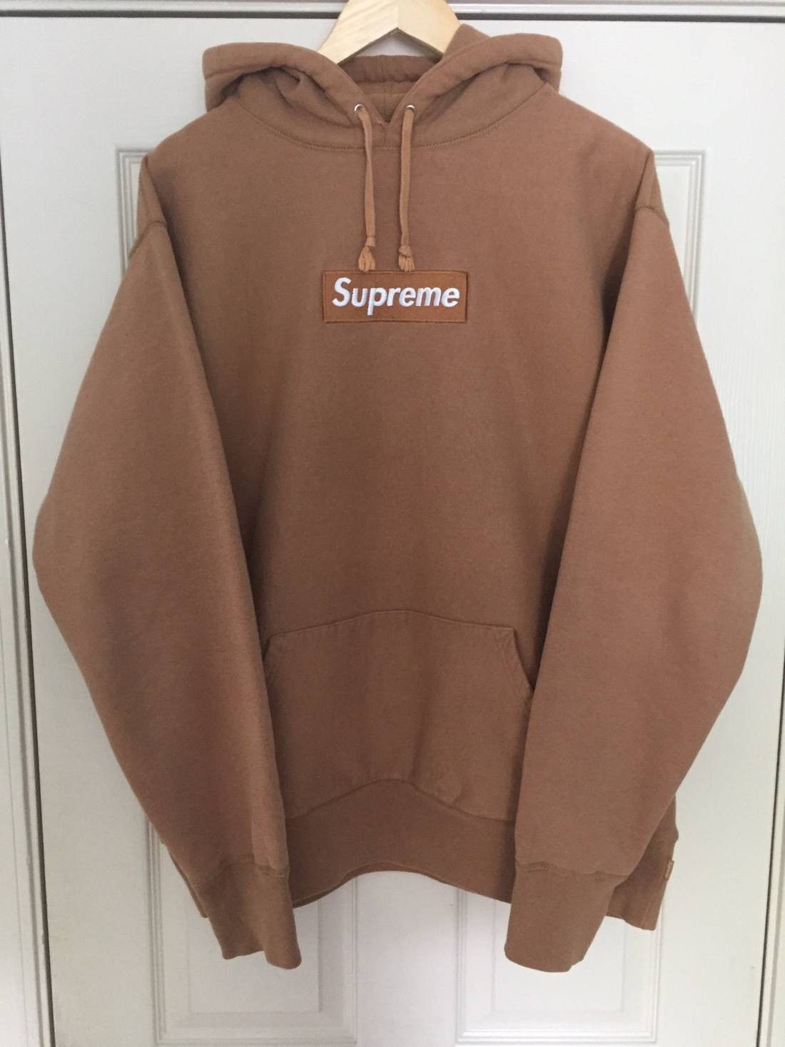 Supreme Box Logo Hoodie Brown