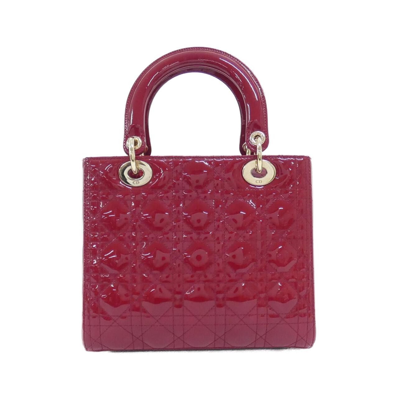 Dior Dior Christian Dior Lady Dior Patent Leather Bag Plastic / Synthetic Handbag M0565OWCB DUTY FREE for USA Size ONE SIZE - 2 Thumbnail
