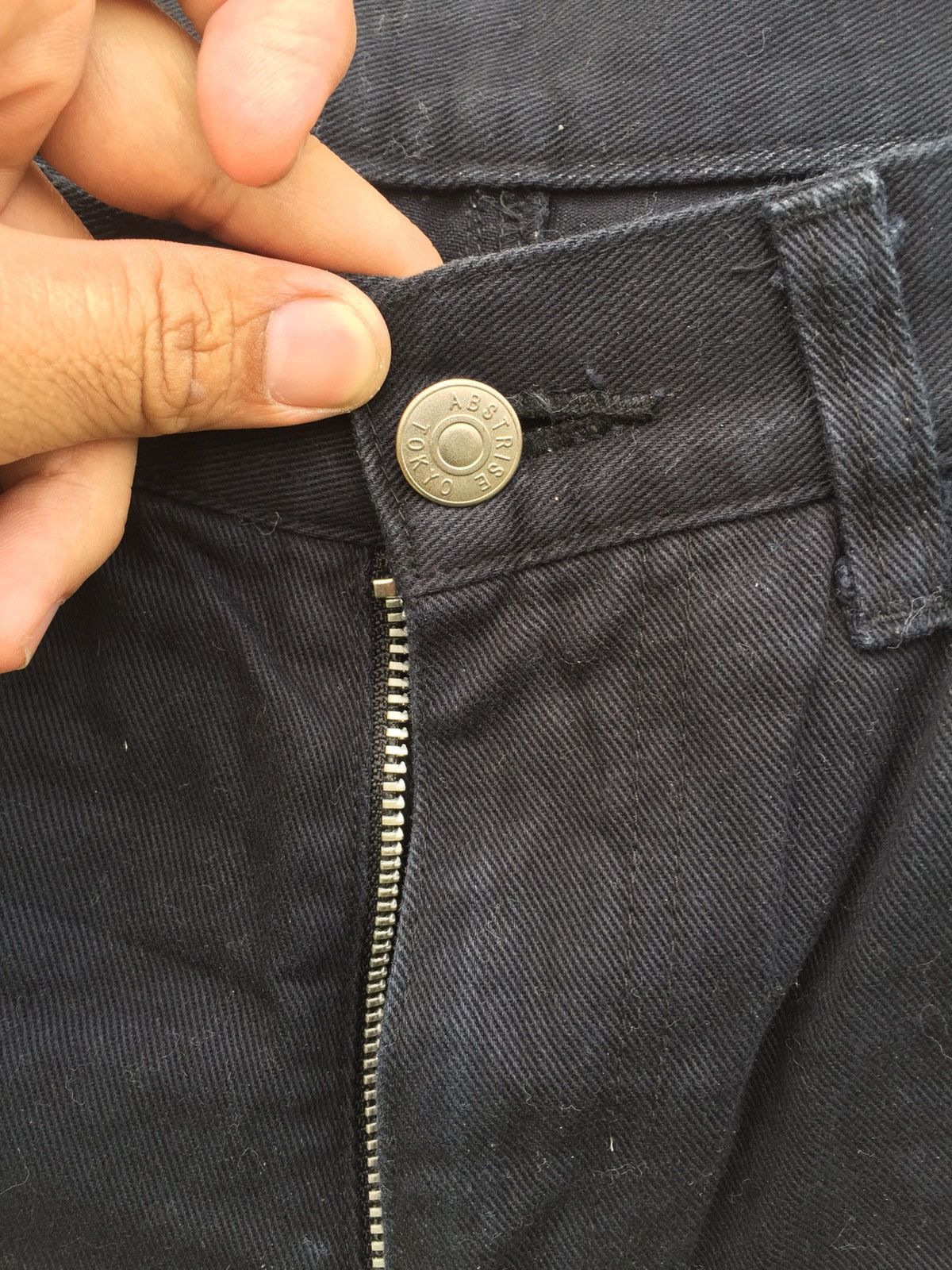 Japanese Brand Abstrise Punk Bondage Zipper Jeans Size US 30 / EU 46 - 3 Thumbnail
