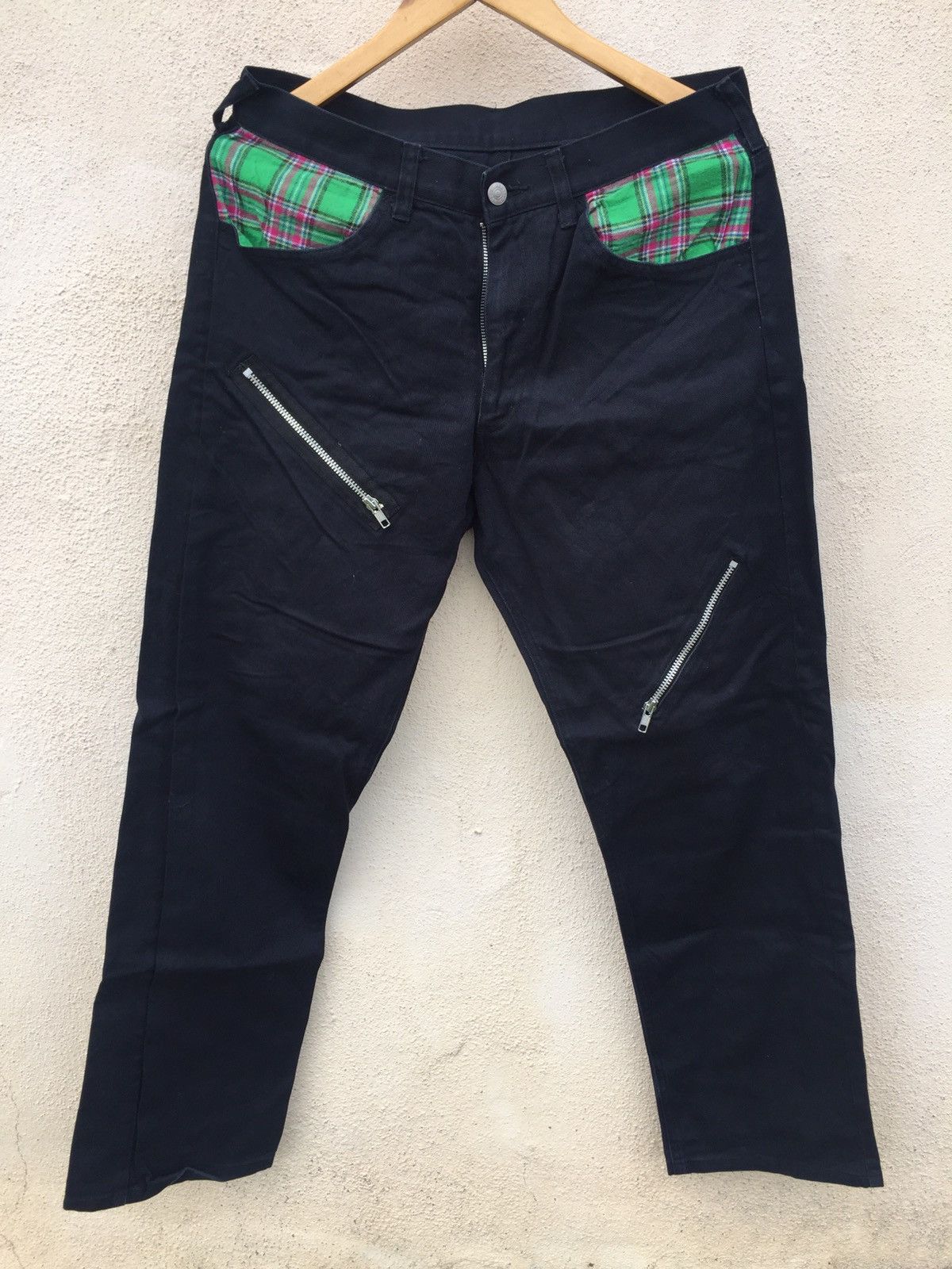 Japanese Brand Abstrise Punk Bondage Zipper Jeans Size US 30 / EU 46 - 1 Thumbnail