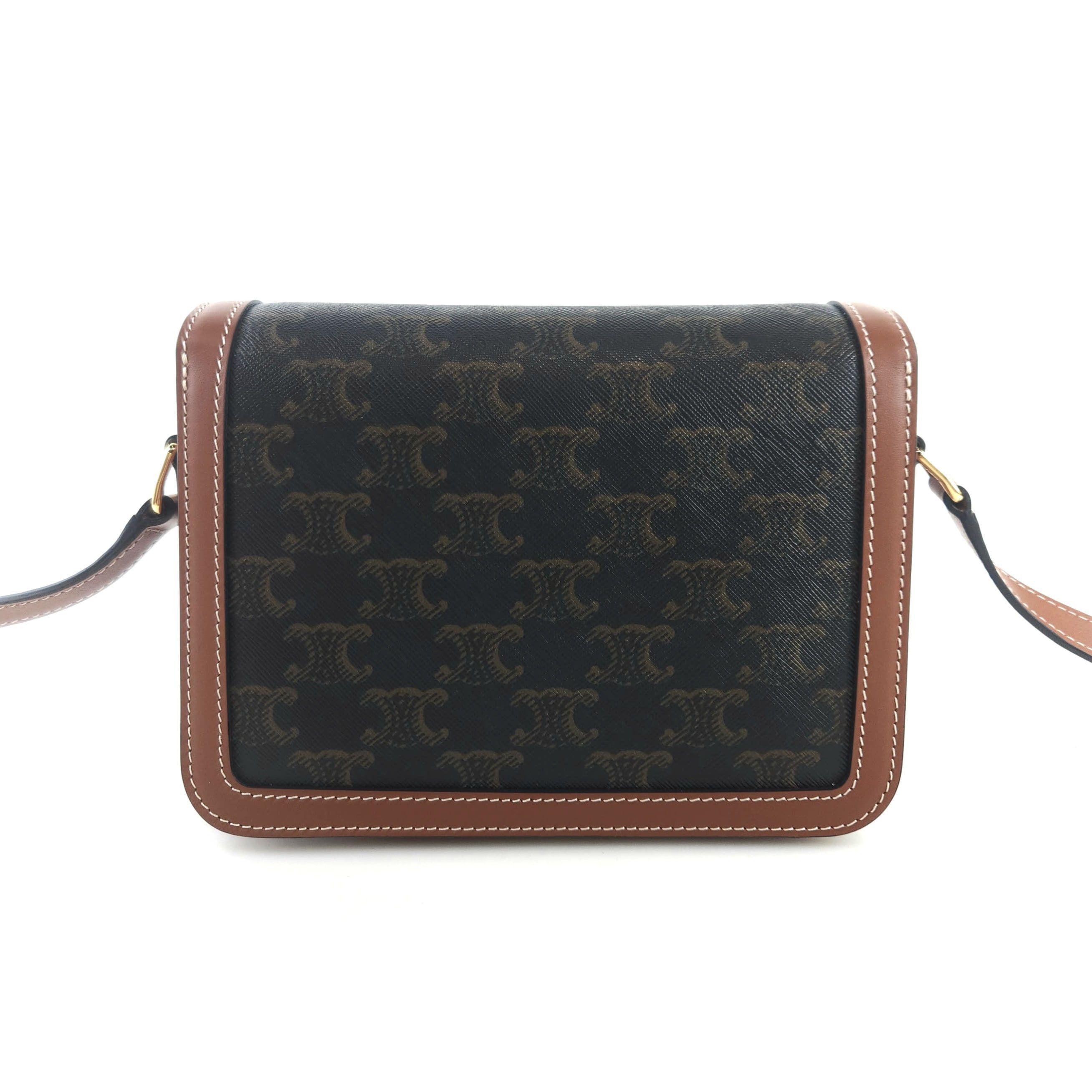 Celine Triomphe Canvas Tin Triomphe Shoulder Bag Crossbody Size ONE SIZE - 3 Thumbnail