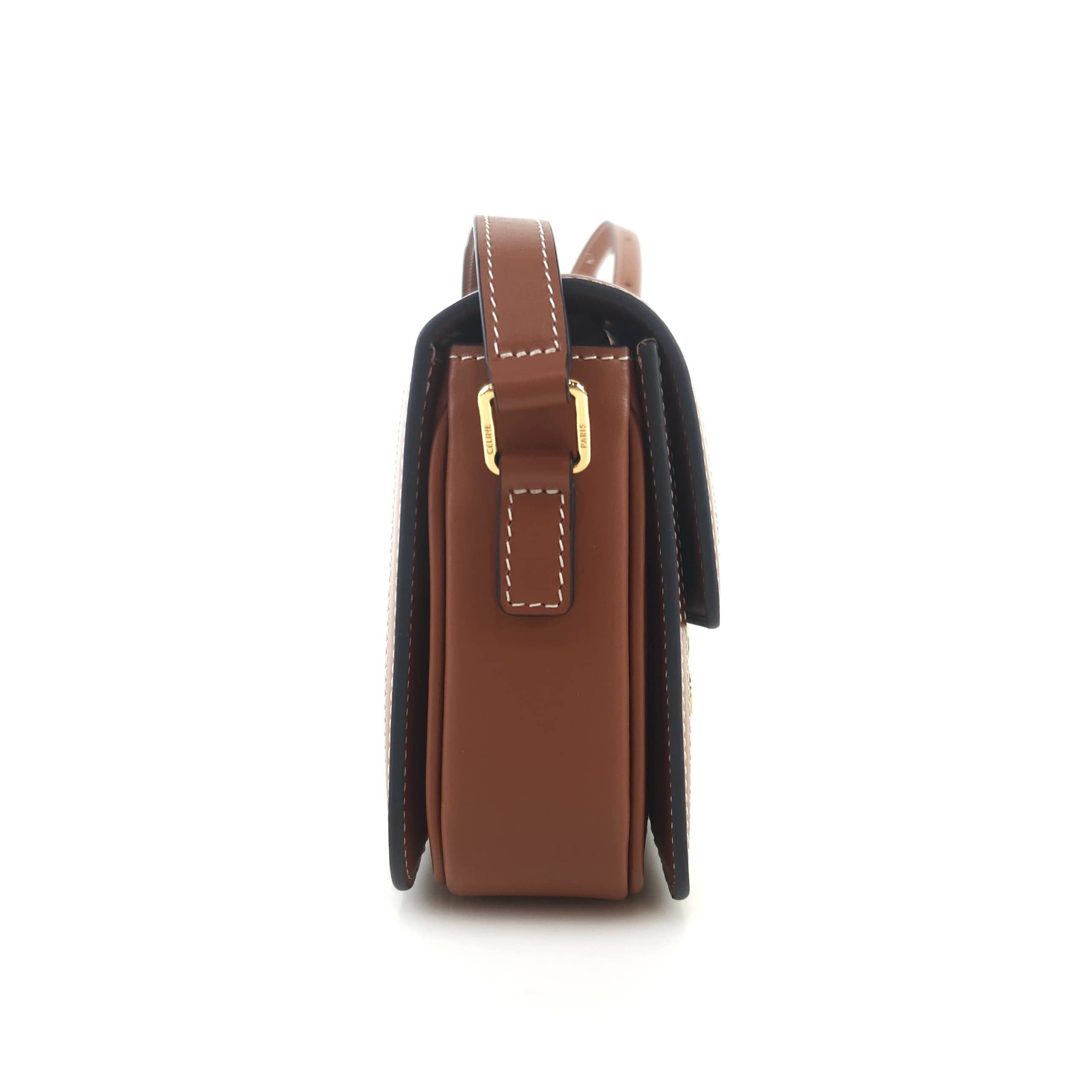 Celine Triomphe Canvas Tin Triomphe Shoulder Bag Crossbody Size ONE SIZE - 2 Thumbnail