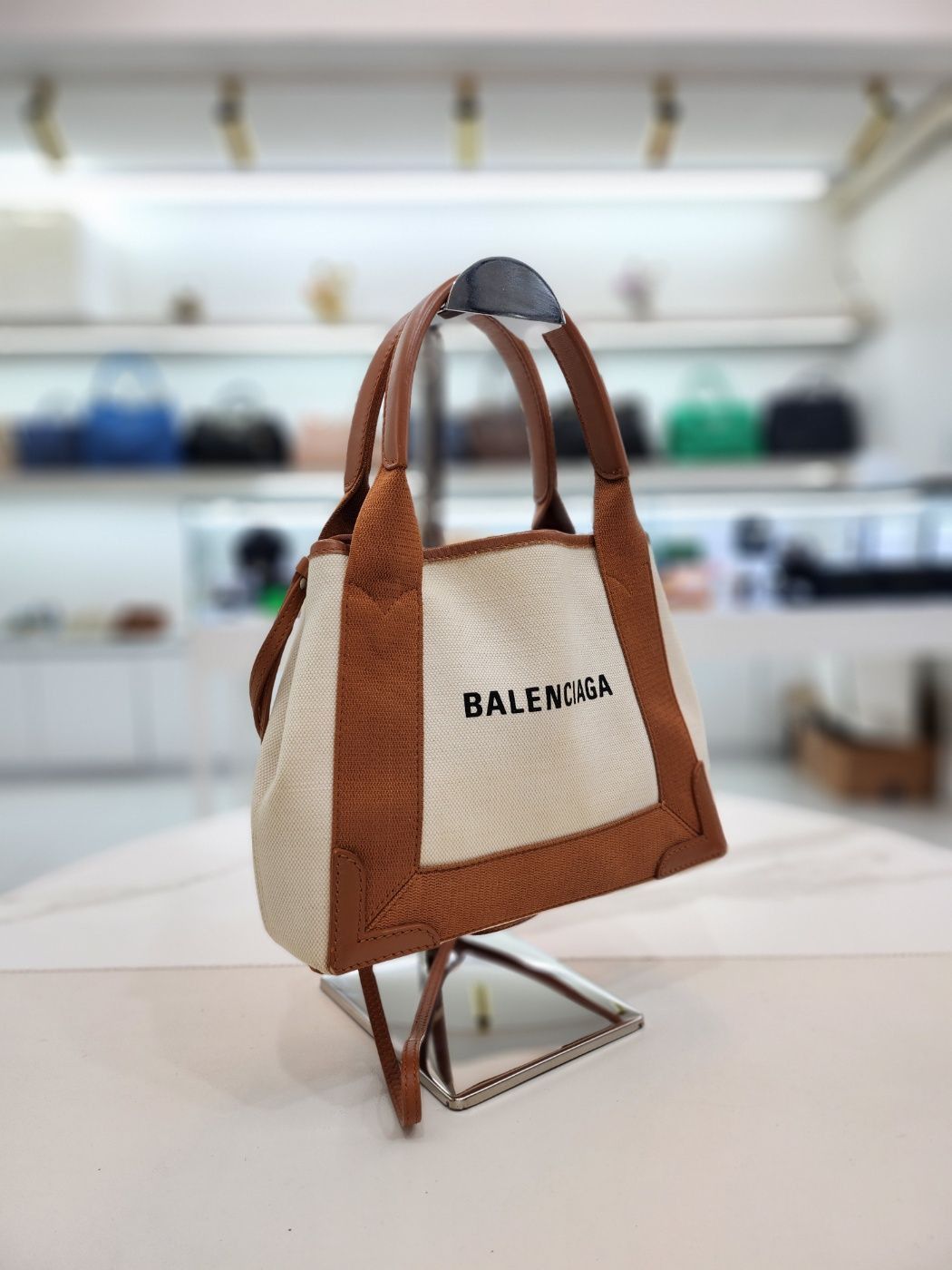 Balenciaga Cabas XS Camel Tote and Shoulder Bag Size ONE SIZE - 13 Thumbnail