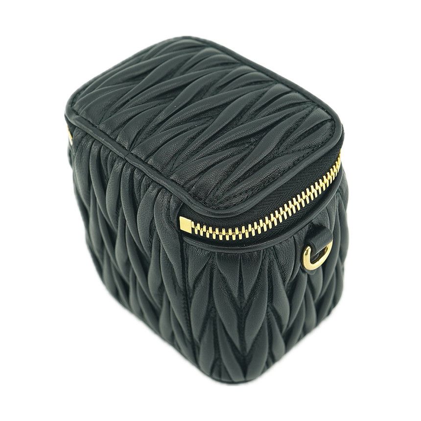 Miu Miu Matelassé Nappa Mini Crossbody Bag Leather Black Size ONE SIZE - 14 Thumbnail