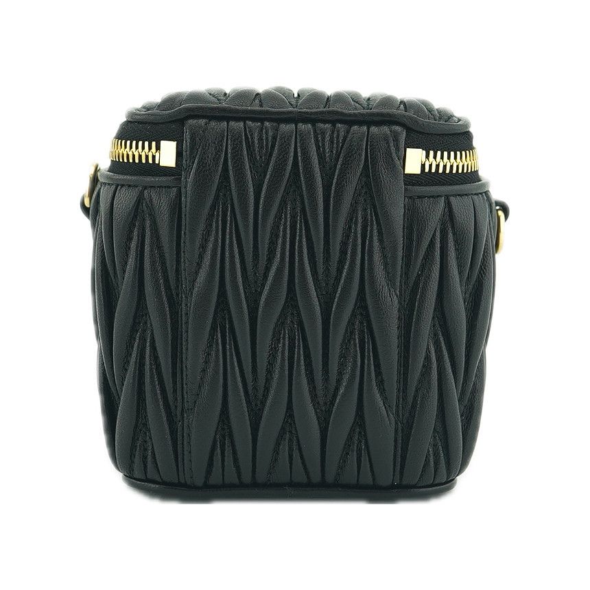Miu Miu Matelassé Nappa Mini Crossbody Bag Leather Black Size ONE SIZE - 13 Thumbnail