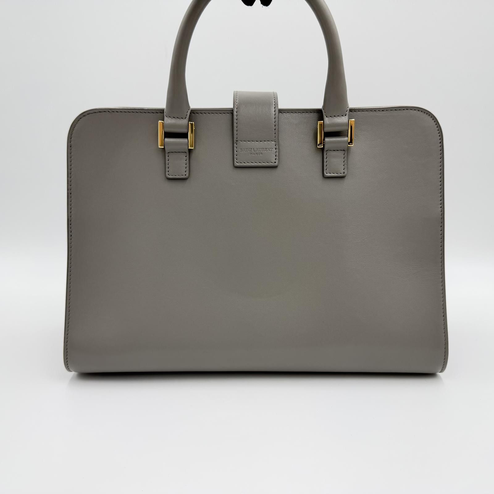 Yves Saint Laurent Gray Cabas Small Tote Shoulder Bag Size ONE SIZE - 6 Thumbnail