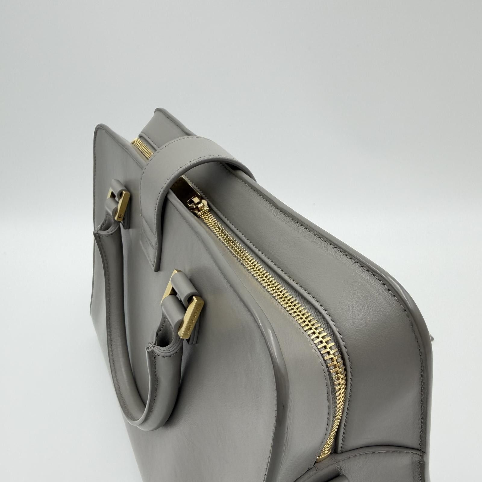 Yves Saint Laurent Gray Cabas Small Tote Shoulder Bag Size ONE SIZE - 8 Thumbnail
