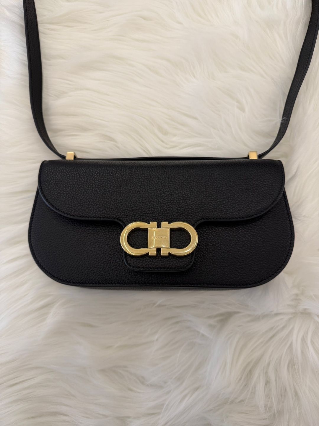 Salvatore Ferragamo Double Gancini Crossbody Bag Black Size ONE SIZE - 5 Thumbnail