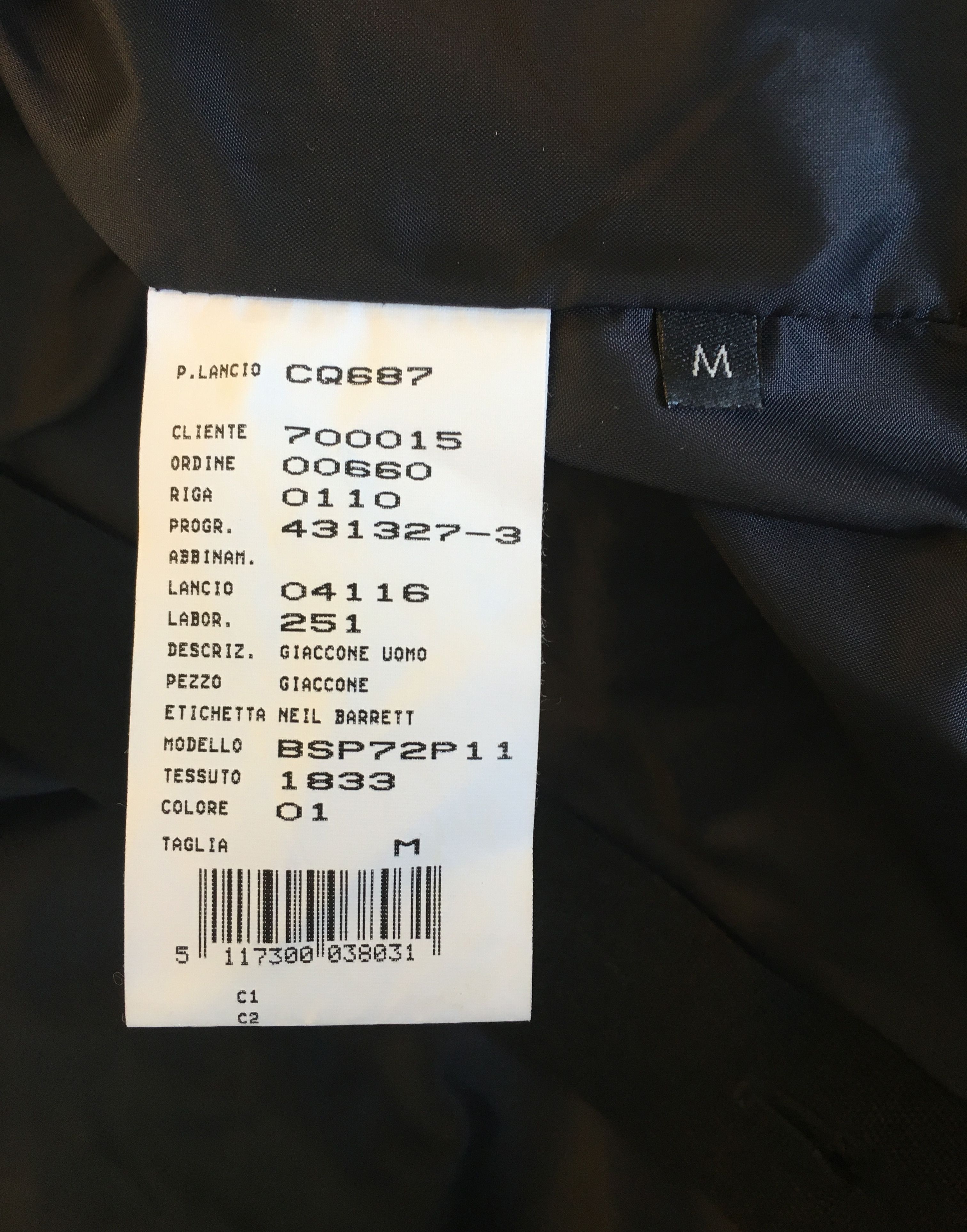 Neil Barrett Bondage Quilt Zipper Jacket Size US M / EU 48-50 / 2 - 7 Thumbnail