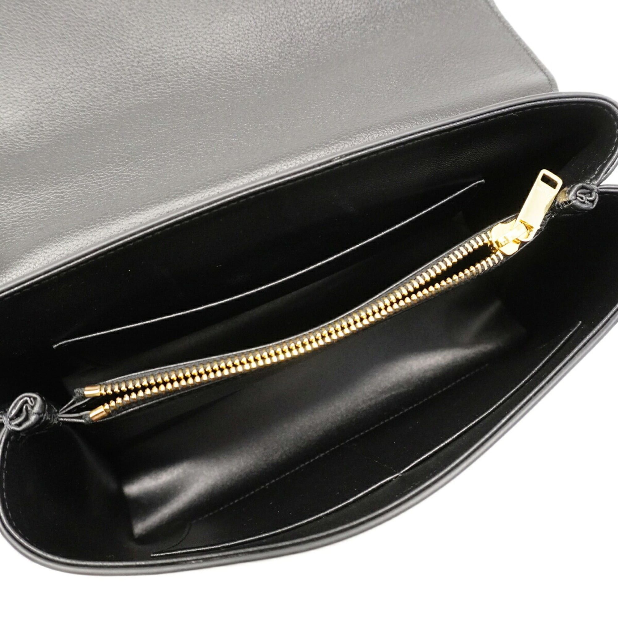 Celine Celine Triomphe Nino handbag, leather, black, 2-way bag for women, P3177895 Size ONE SIZE - 4 Thumbnail