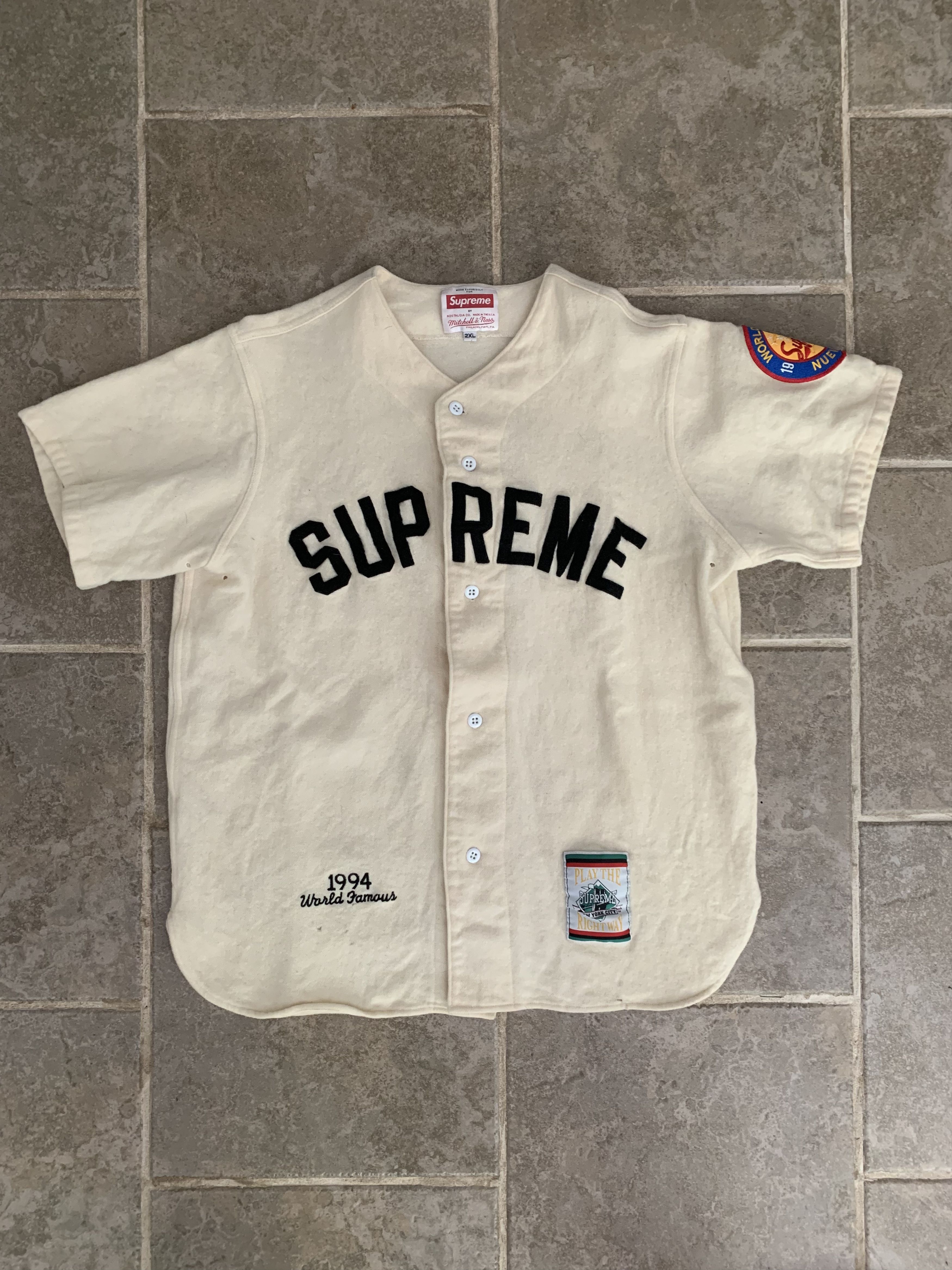 Supreme Supreme x Mitchell And Ness Baseball Jersey 2006 Supreme Supreme x Mitchell And Ness Baseball Jersey 2006