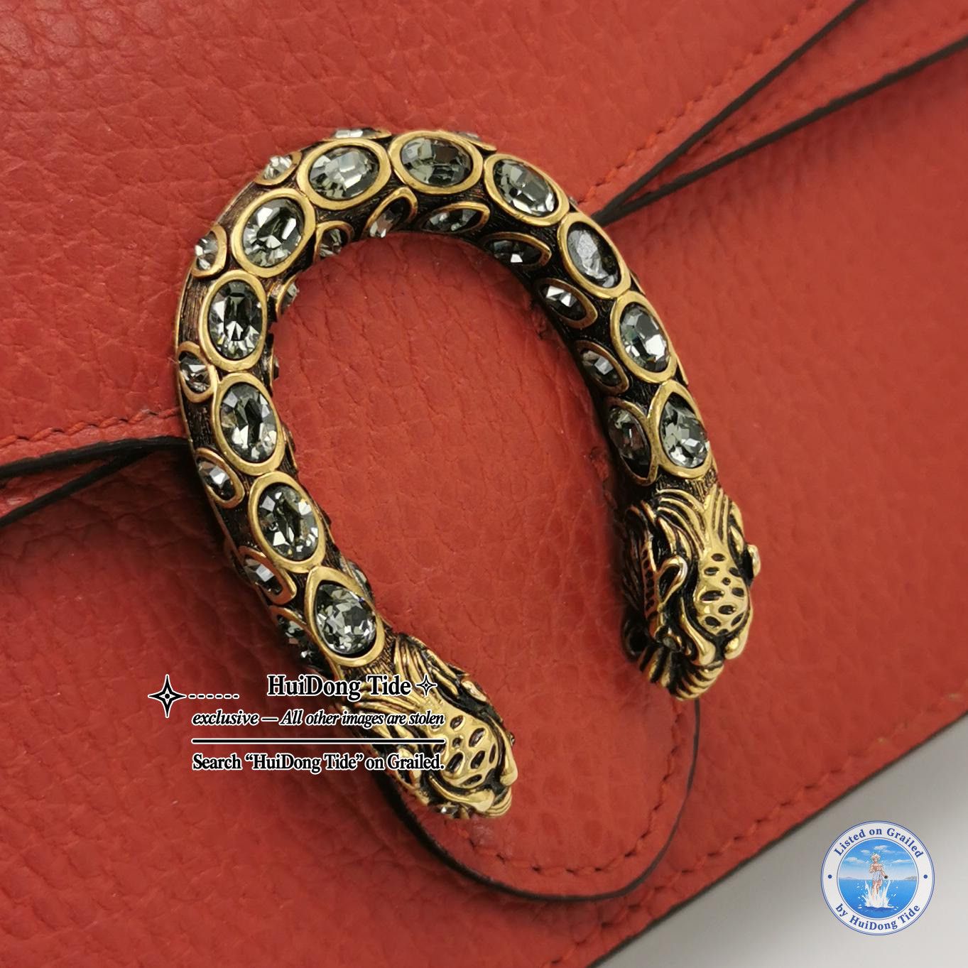 Gucci Gucci Dionysus Leather Crystal Shoulder Bag One Size Size ONE SIZE - 7 Thumbnail