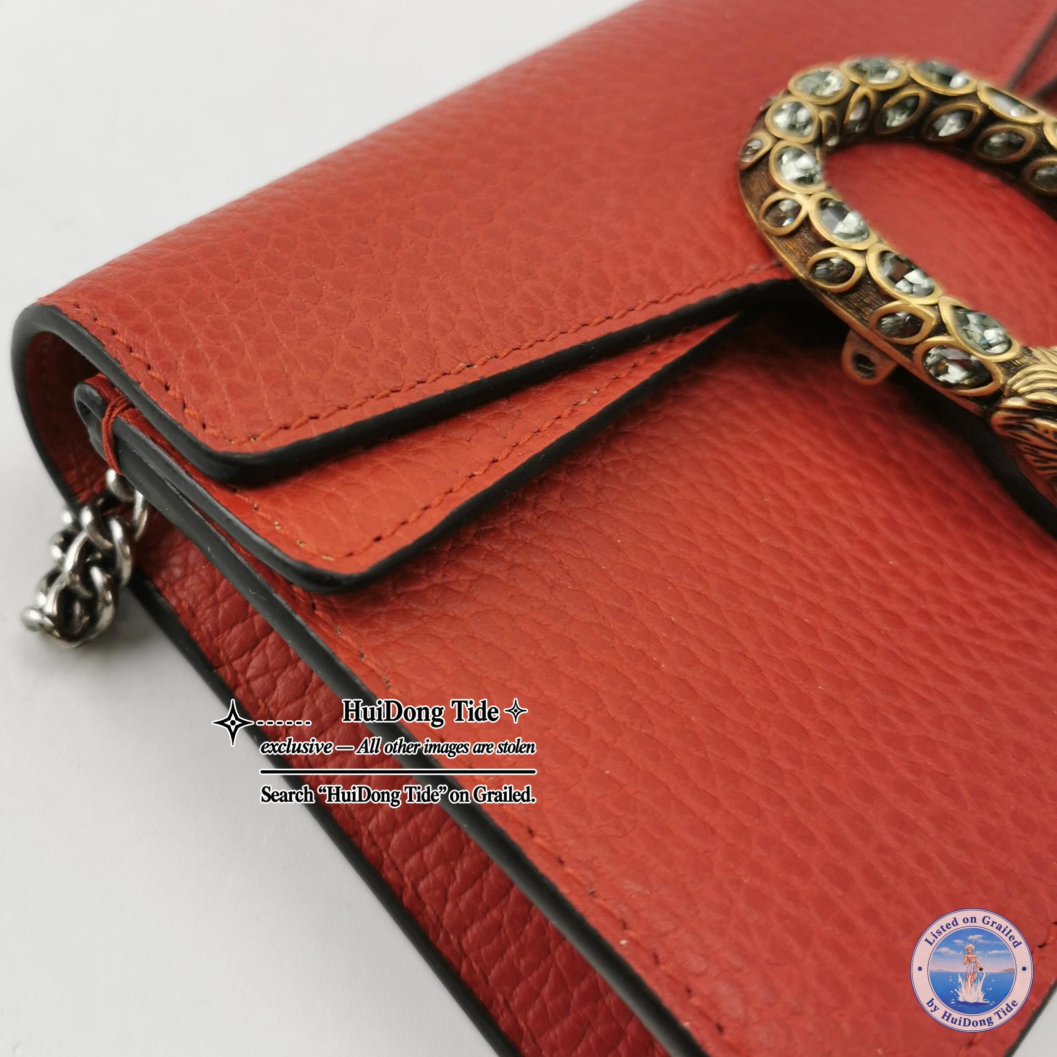 Gucci Gucci Dionysus Leather Crystal Shoulder Bag One Size Size ONE SIZE - 8 Thumbnail