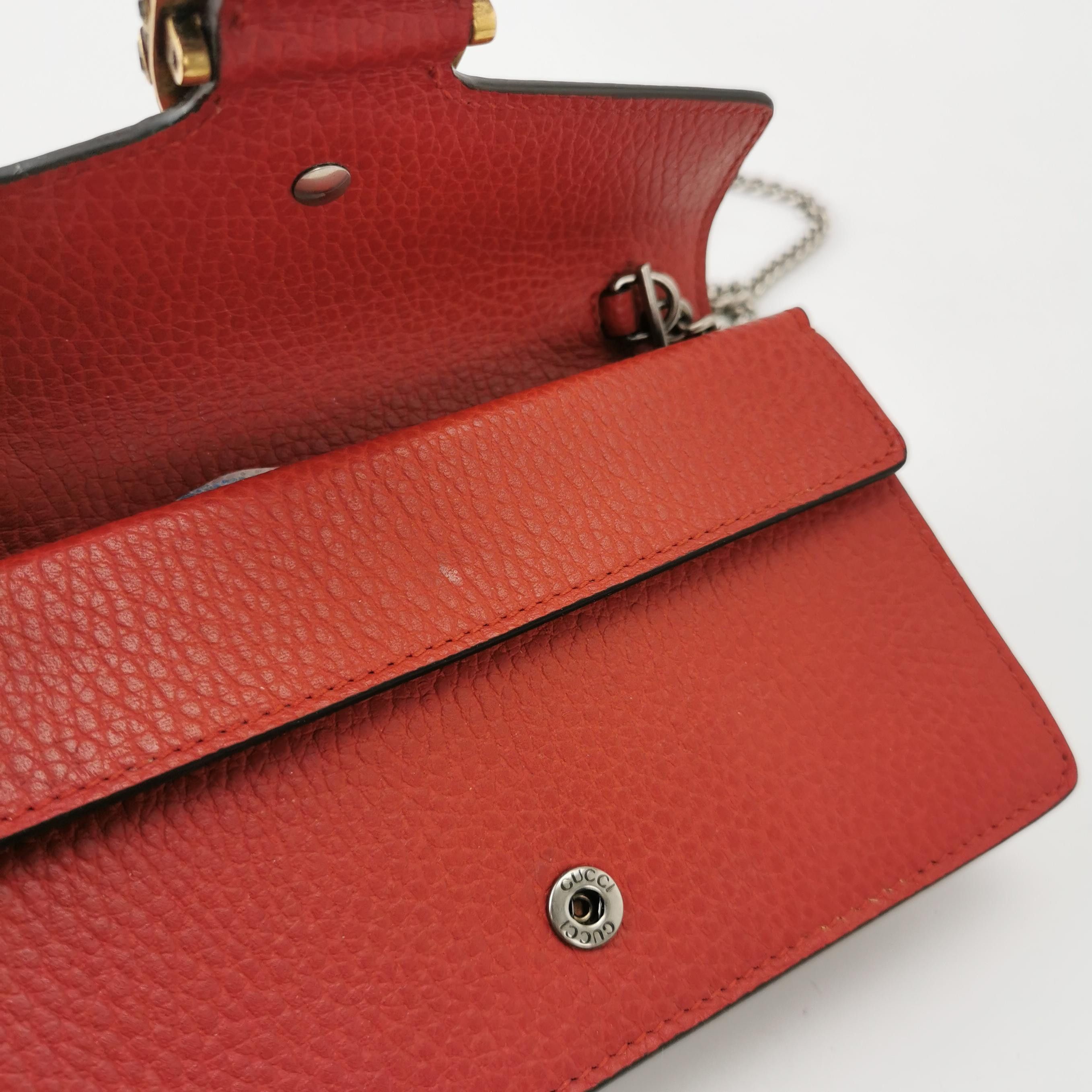 Gucci Gucci Dionysus Leather Crystal Shoulder Bag One Size Size ONE SIZE - 10 Thumbnail