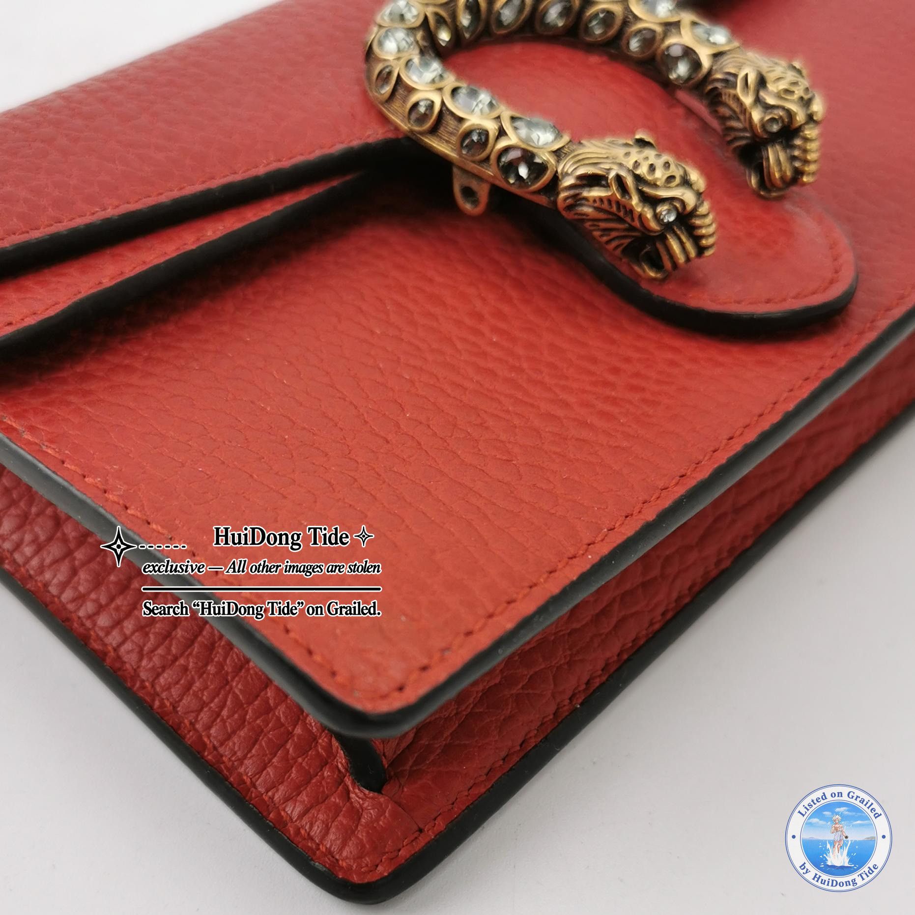 Gucci Gucci Dionysus Leather Crystal Shoulder Bag One Size Size ONE SIZE - 9 Thumbnail